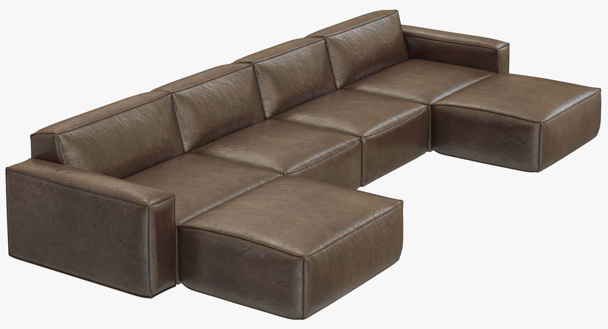 RH Modern Como Modular Sectional 3D Model by zifir3d