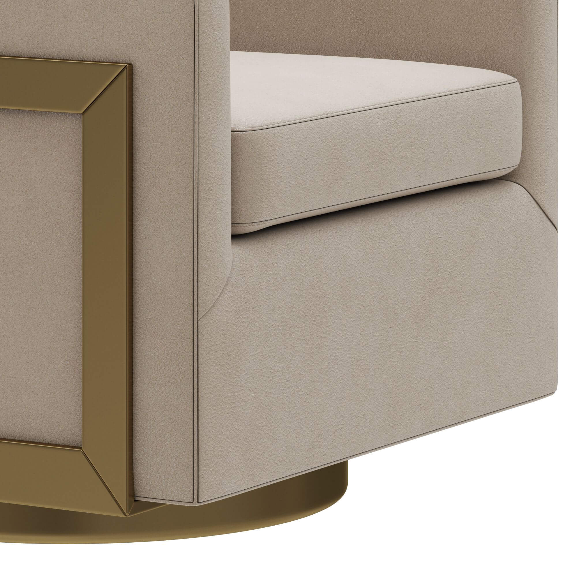 RH Reginald Leather Swivel Chair 3D Model by zifir3d