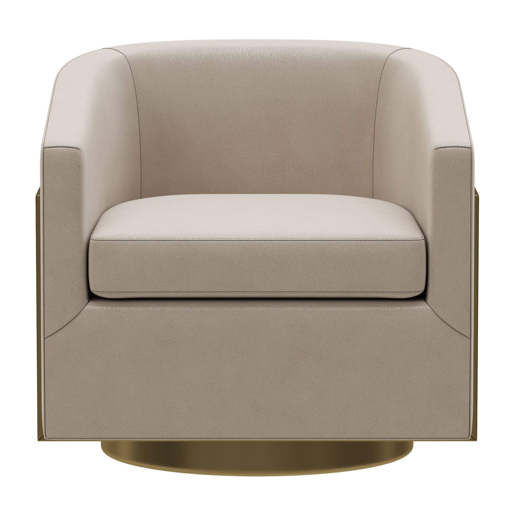 RH Reginald Leather Swivel Chair 3D Model by zifir3d