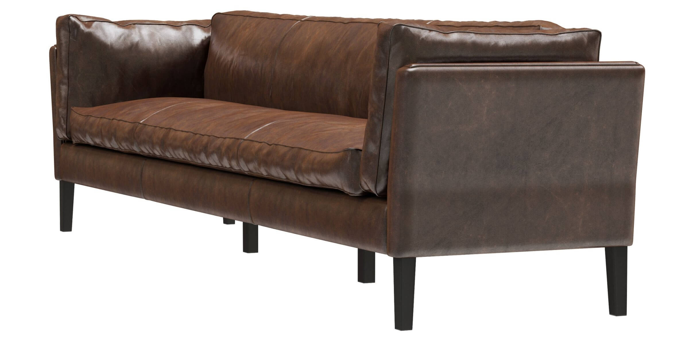 RH Sorensen Leather Sofa 3D Model by zifir3d