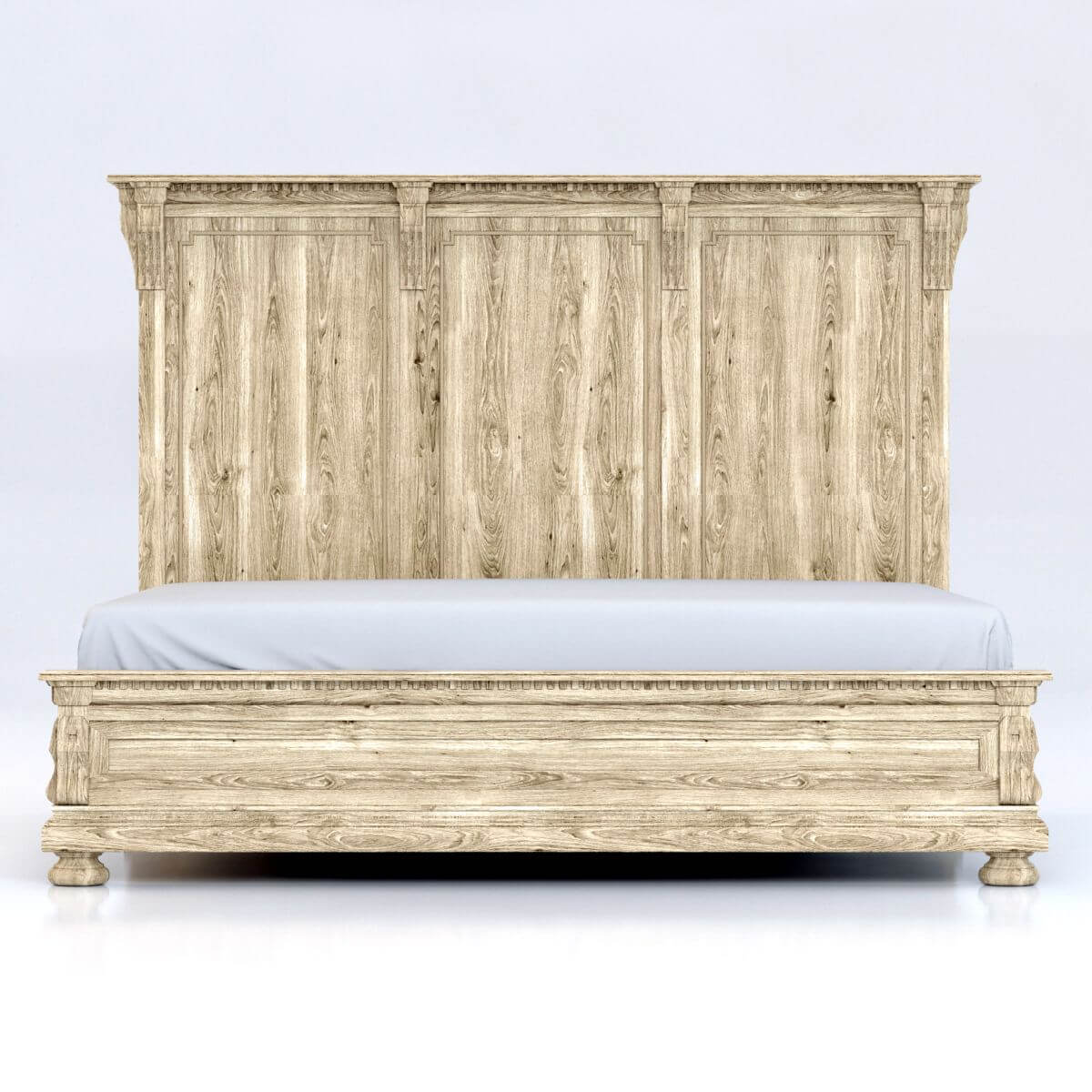 RH St James King Bed without Footboard 3D Model by zifir3d