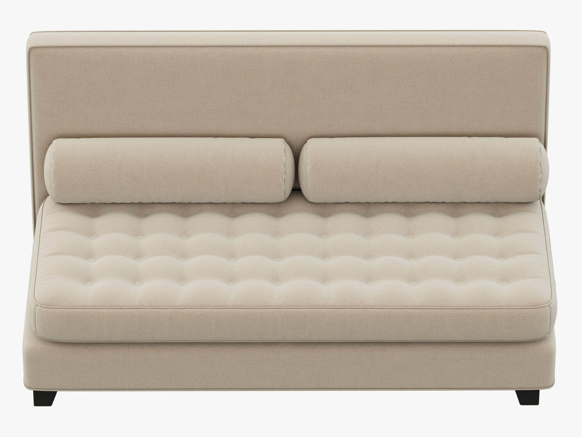 RH Teen Rylin Tufted Velvet Armless Loveseat 3D Model by zifir3d