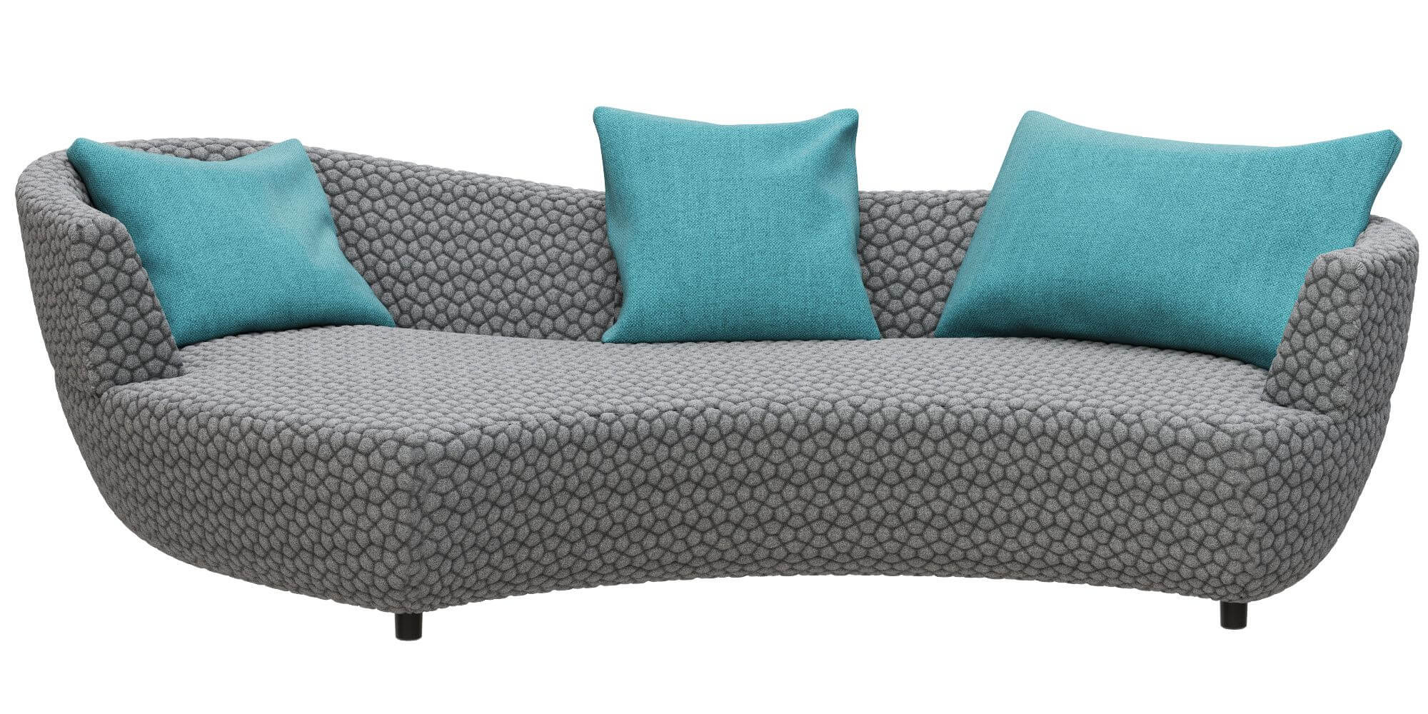 Roche Bobois Digital Large Round 3Seat Sofa 3D Model by zifir3d