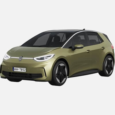  Volkswagen ID3 2024 - 3D Model by zifir3d Illustration 