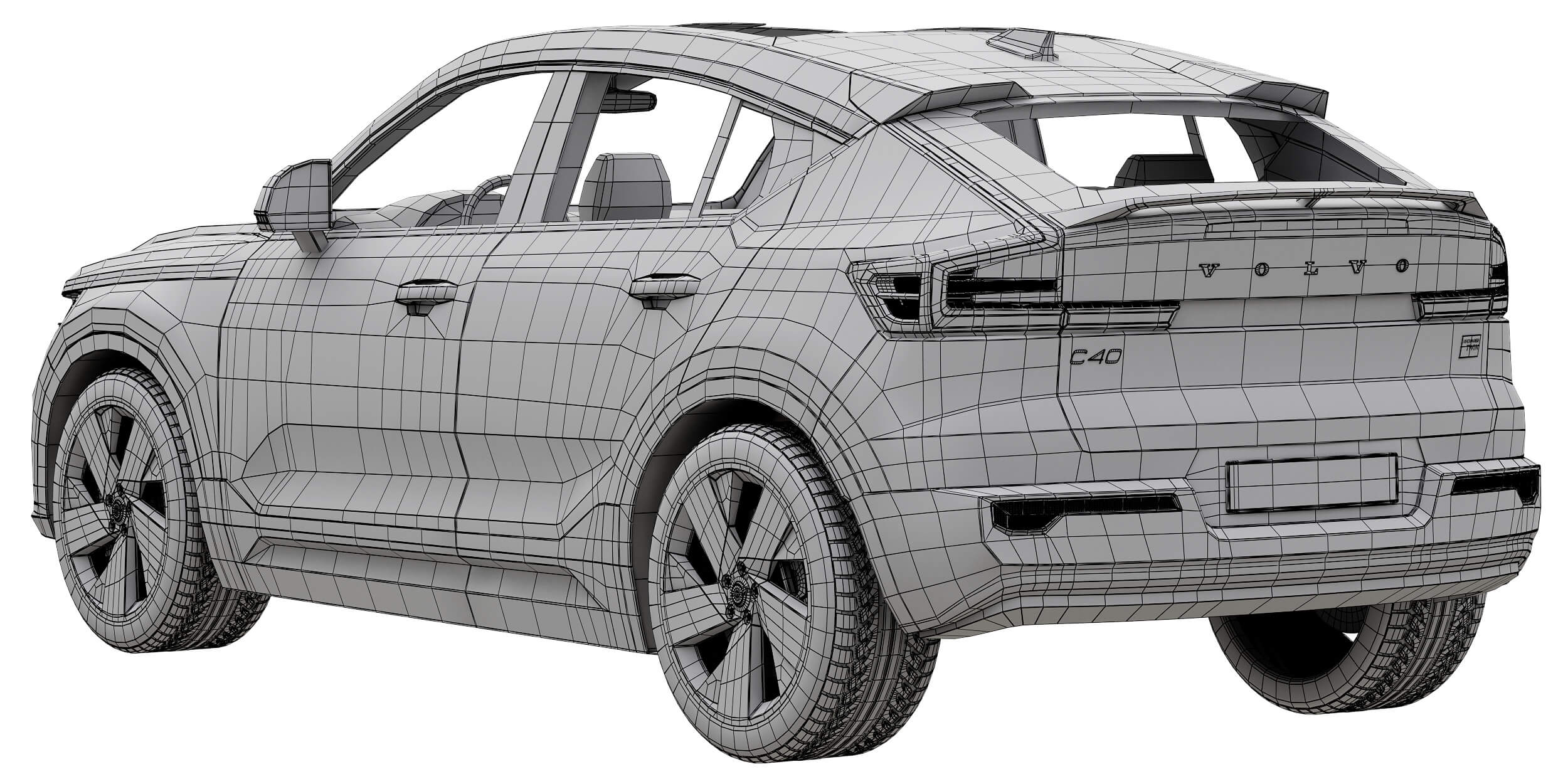 Volvo C40 - 3D Model by zifir3d