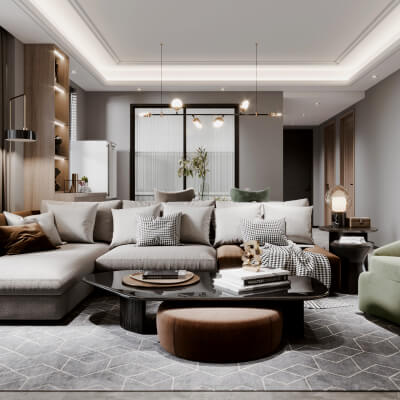 Interior Design, Living Room, Bedroom - 3D Model by zjls9933
