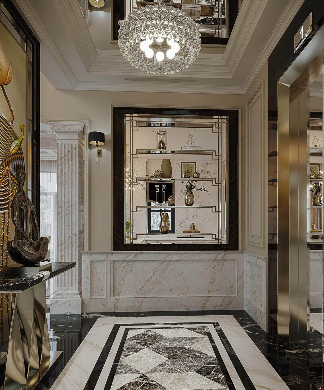 Villa Interior - 3D Model by zjls9933