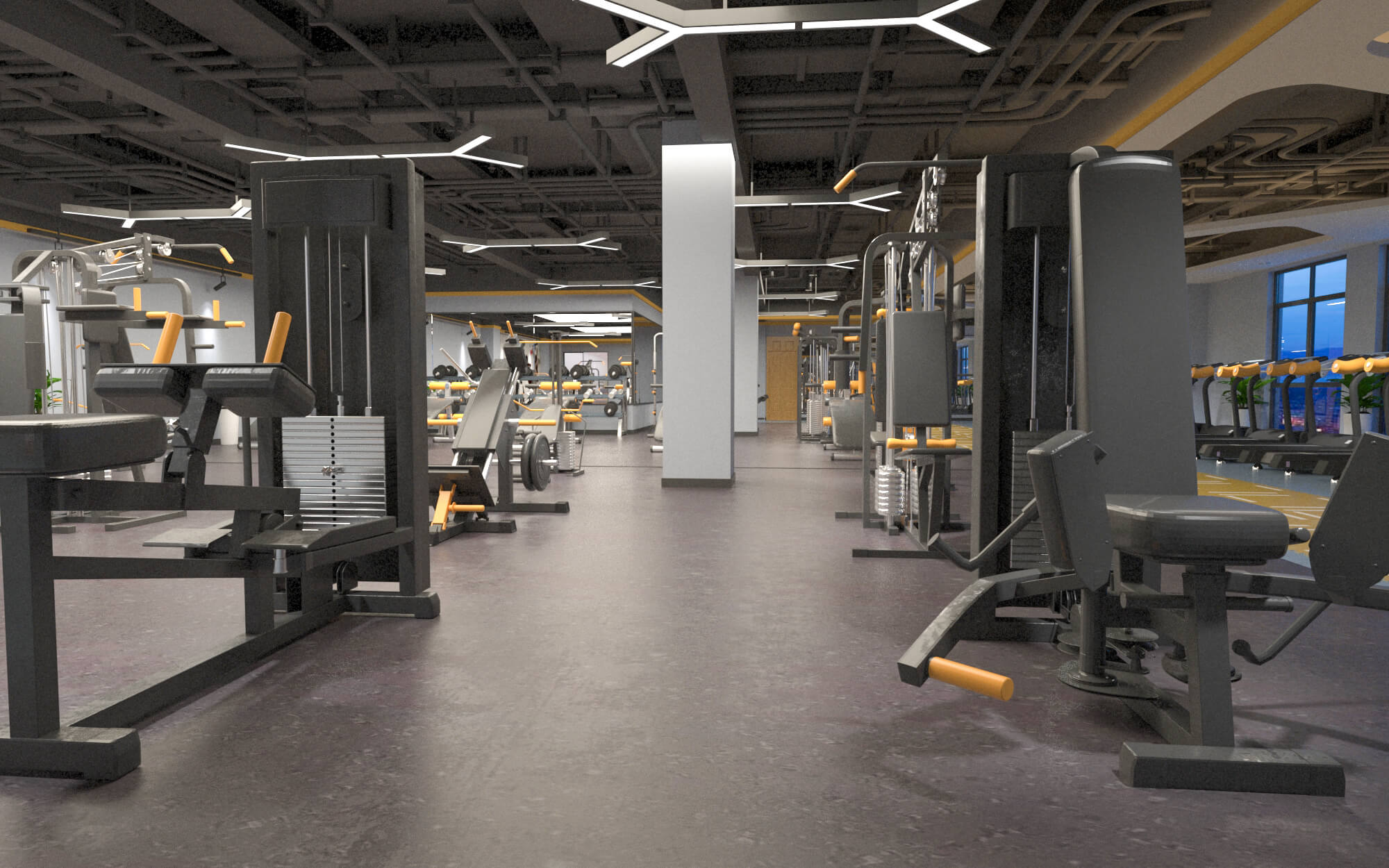 Internal Design Gym - 3D Model by zjls9933