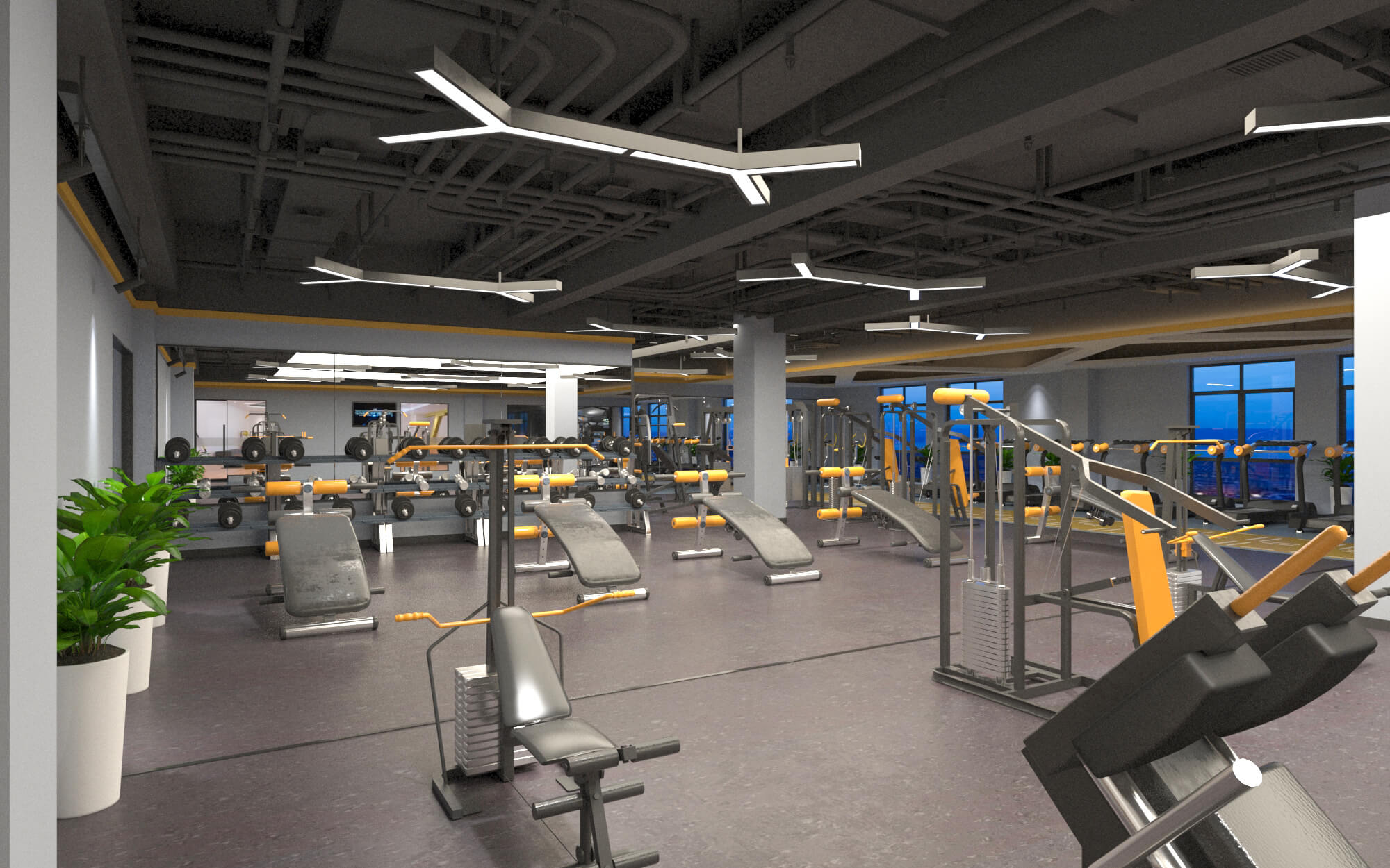 Internal Design Gym - 3D Model by zjls9933