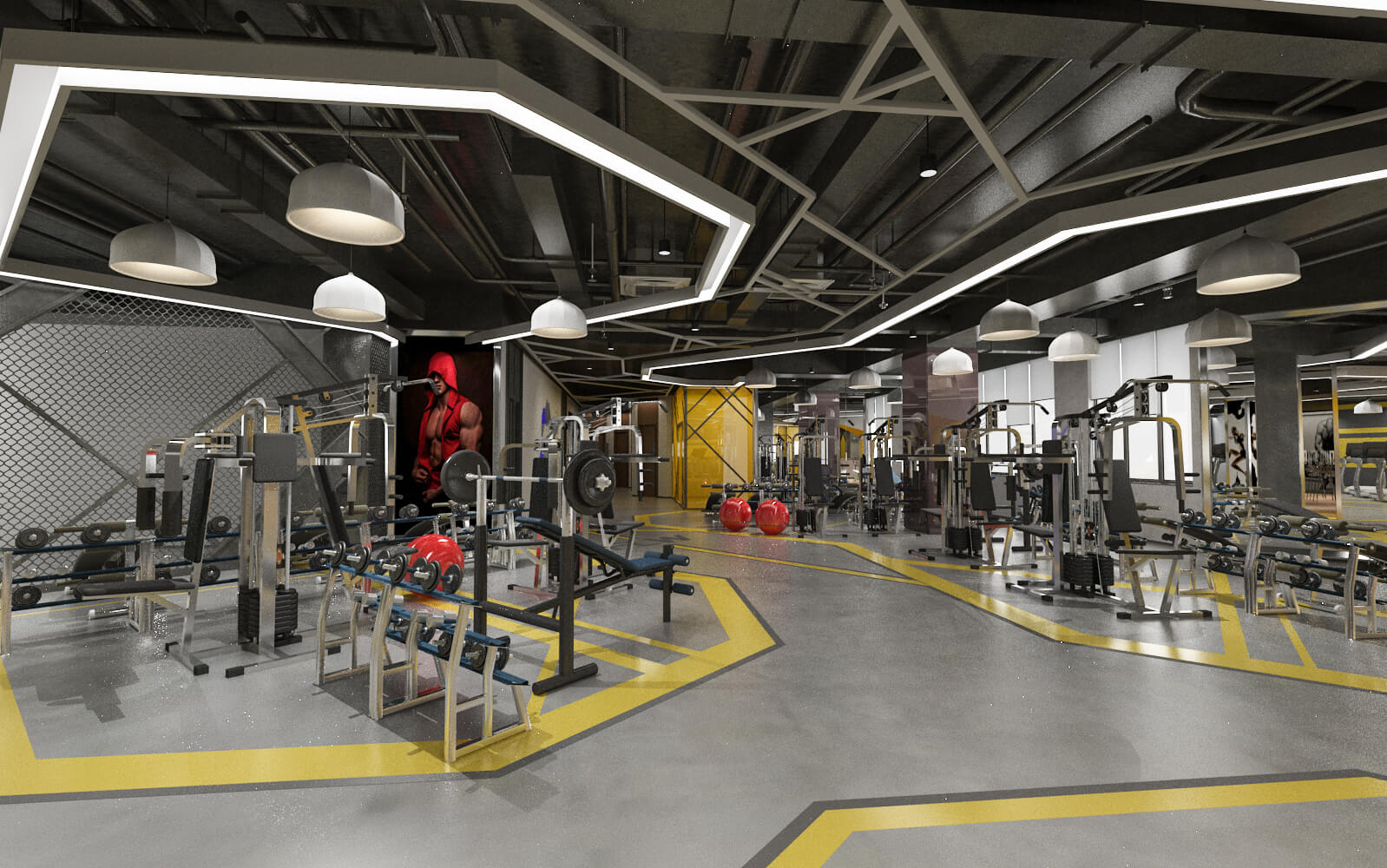 Internal Design Gym - 3D Model by zjls9933