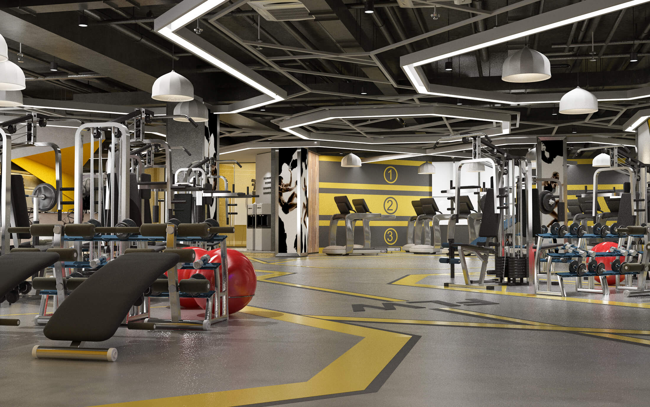 Internal Design Gym - 3D Model by zjls9933