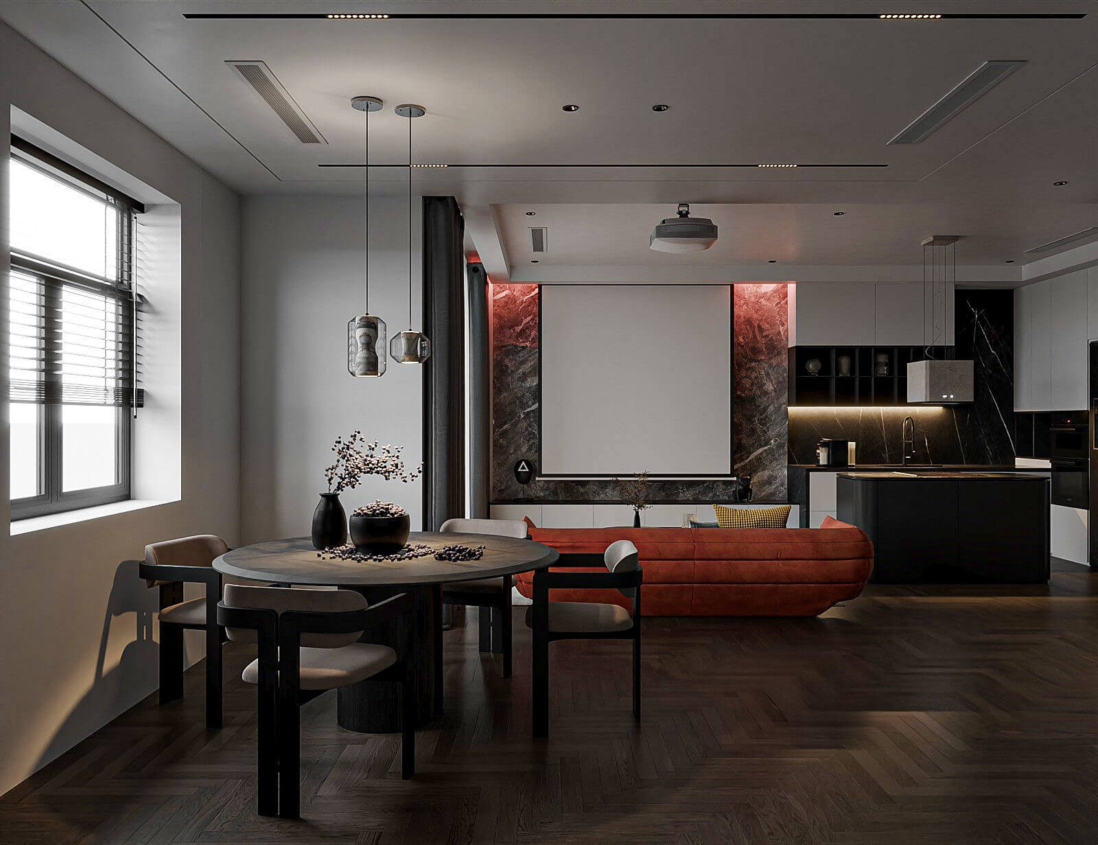 Living Room Design 3D Model by zjls9933