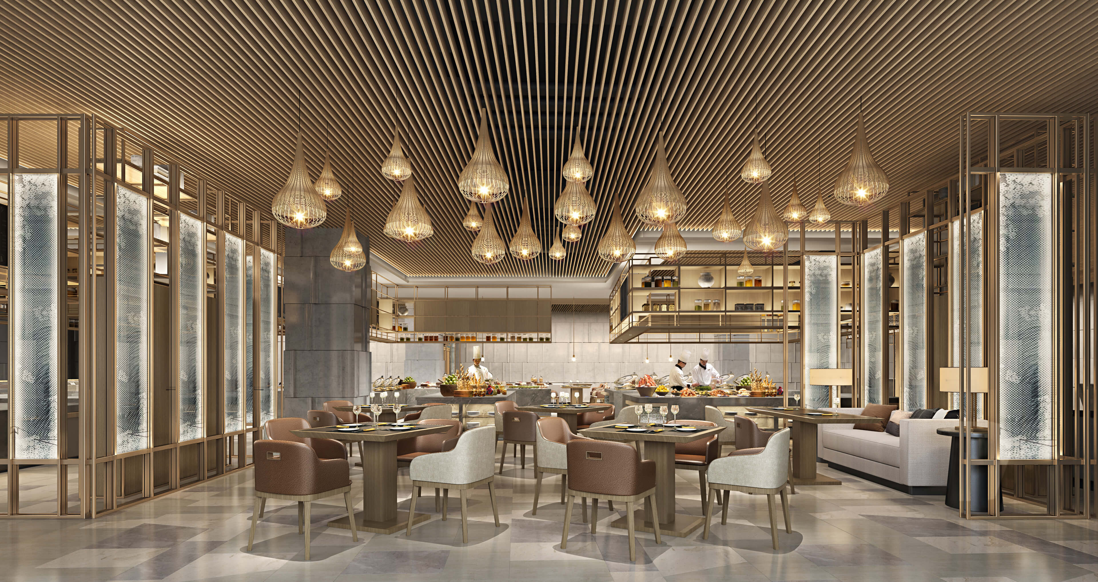 Restaurant Cafe Hotels Bar - 3D Model by zjls9933