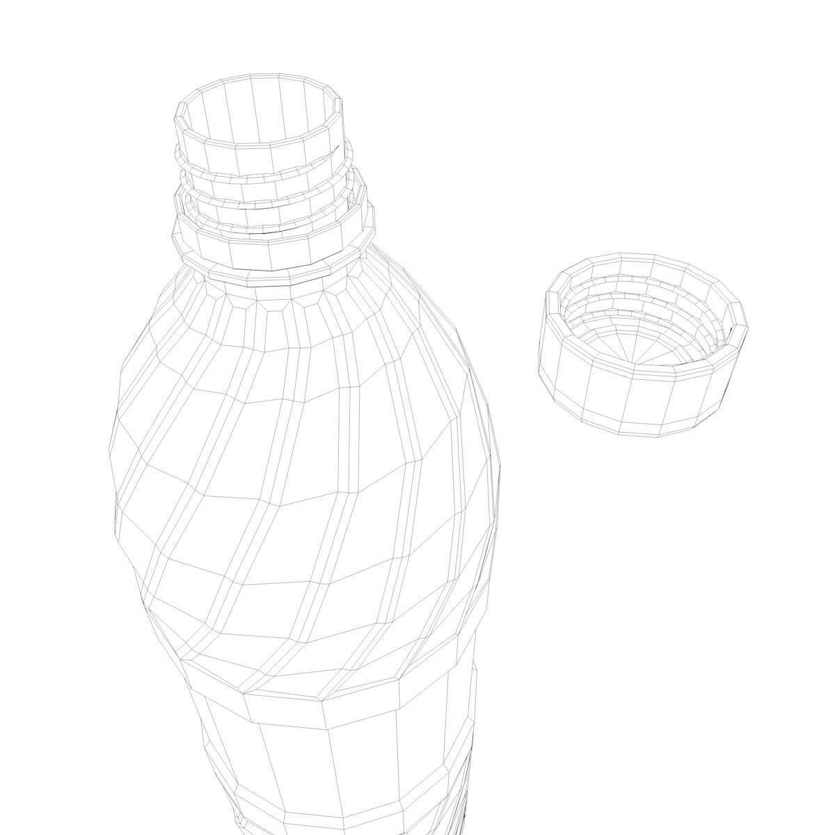 Bottle Water - 3D Model by Zombieblack
