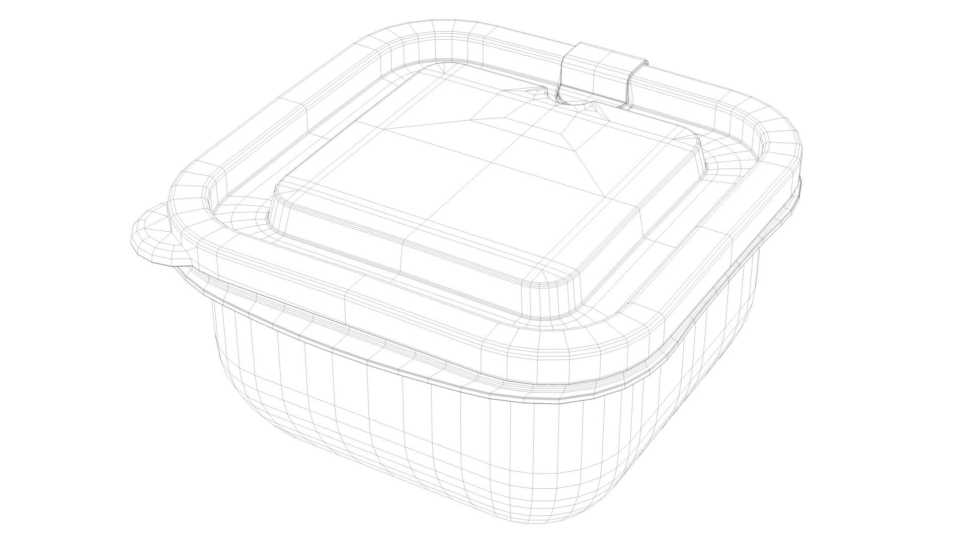 Lunch Box 1 3D Model by Zombieblack