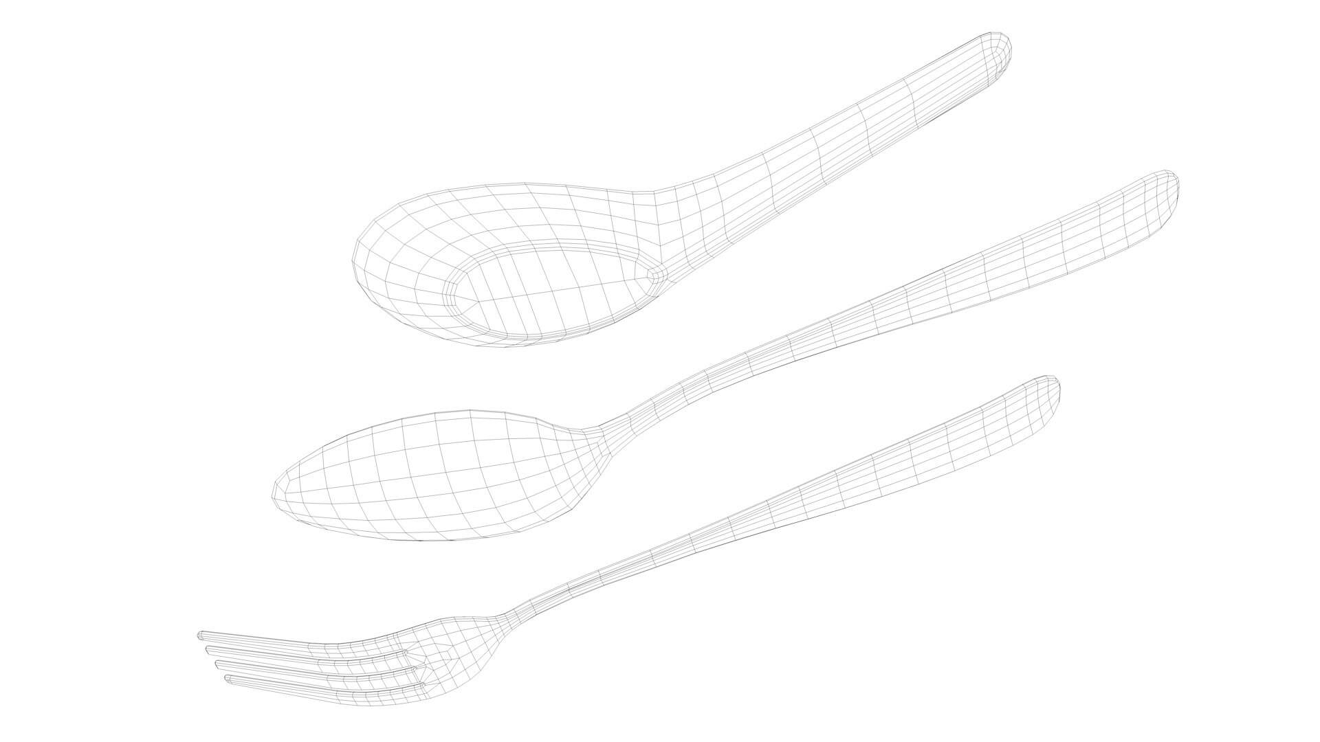 Tableware Collection 1 3D Model by Zombieblack