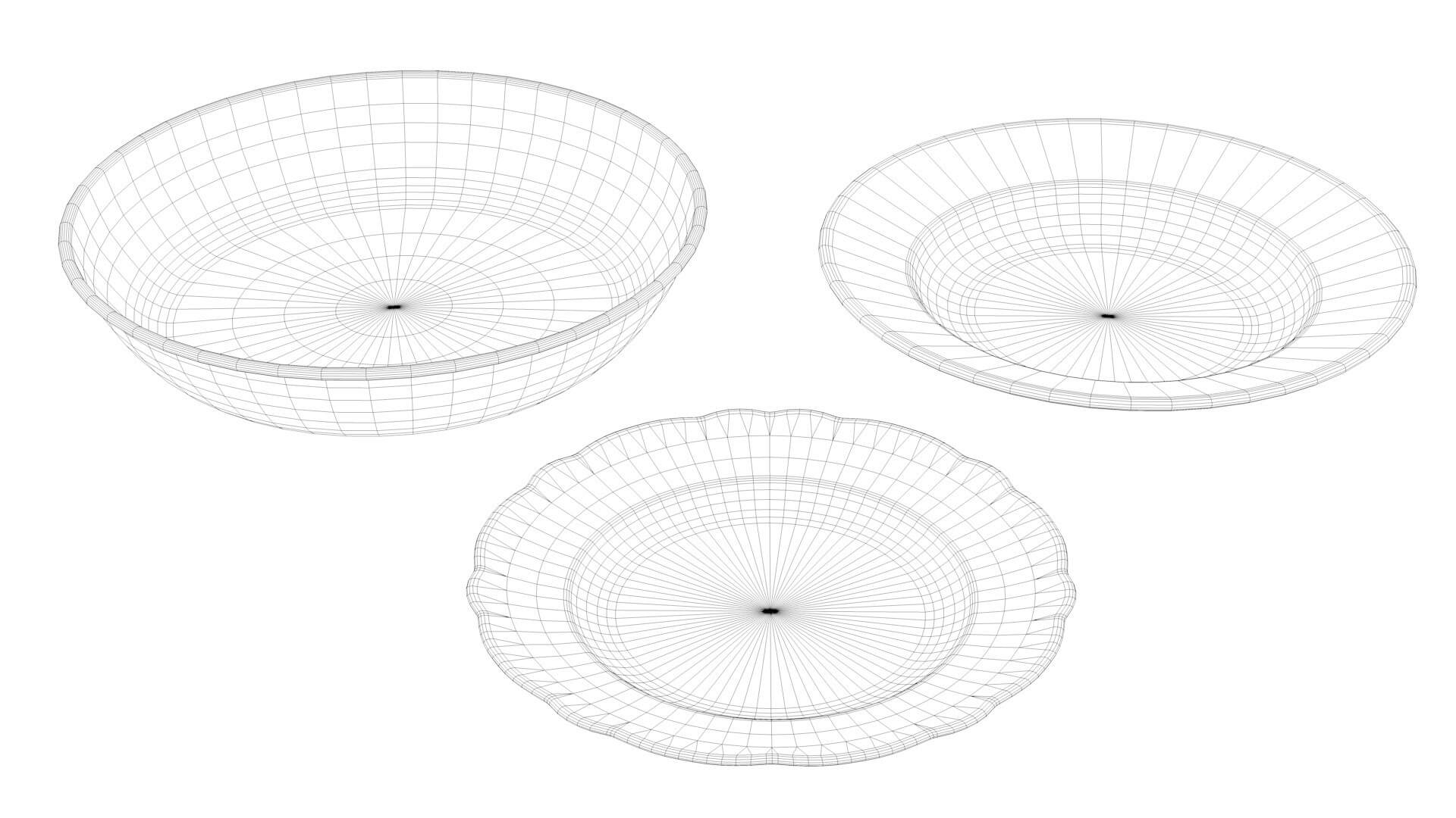 Tableware Collection 1 3D Model by Zombieblack