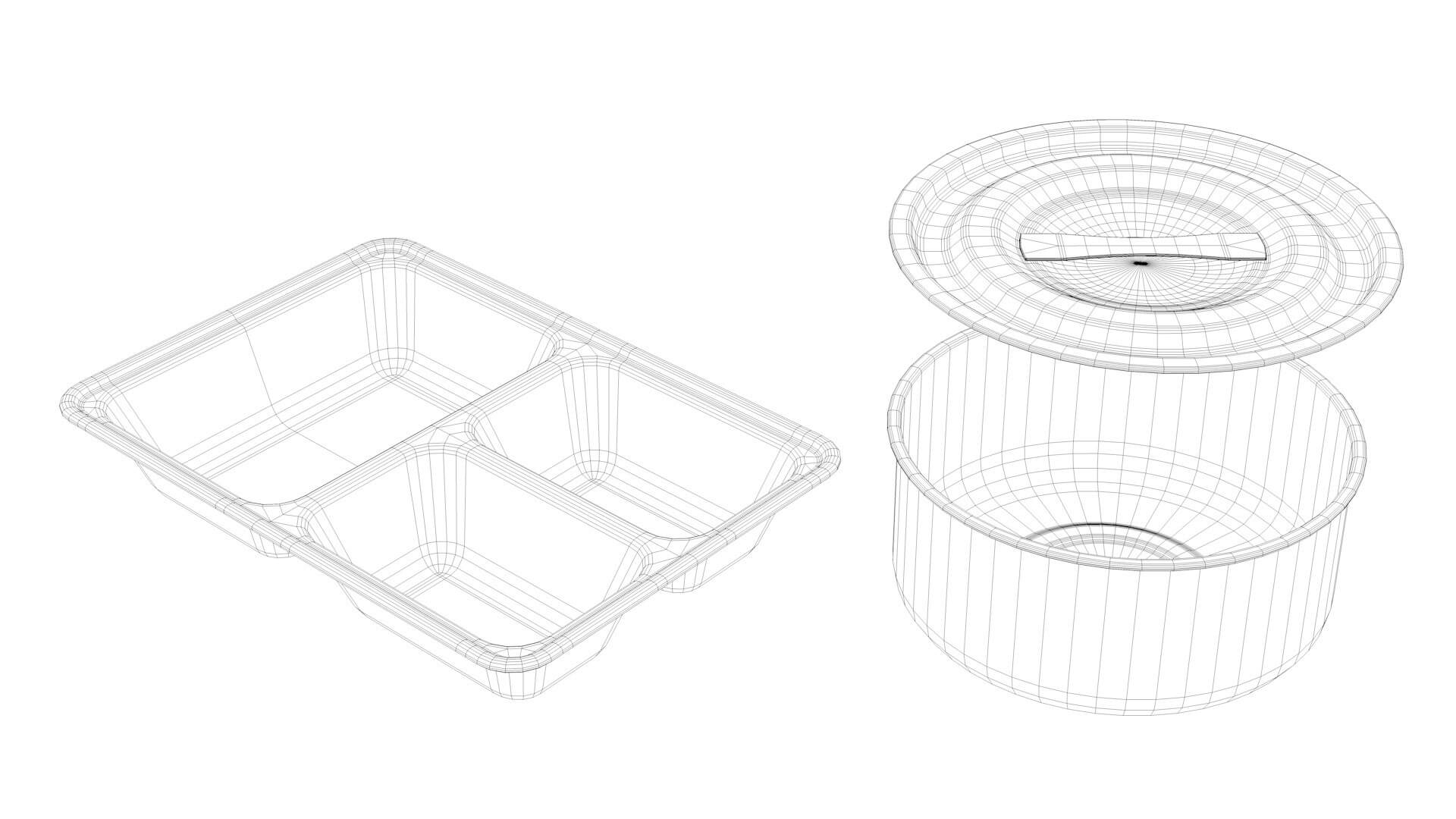 Tableware Collection 1 3D Model by Zombieblack