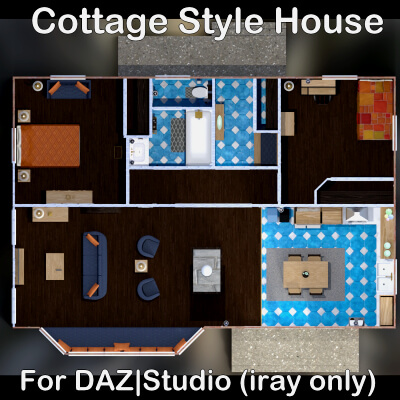 Cottage Style House by zombietaggerung