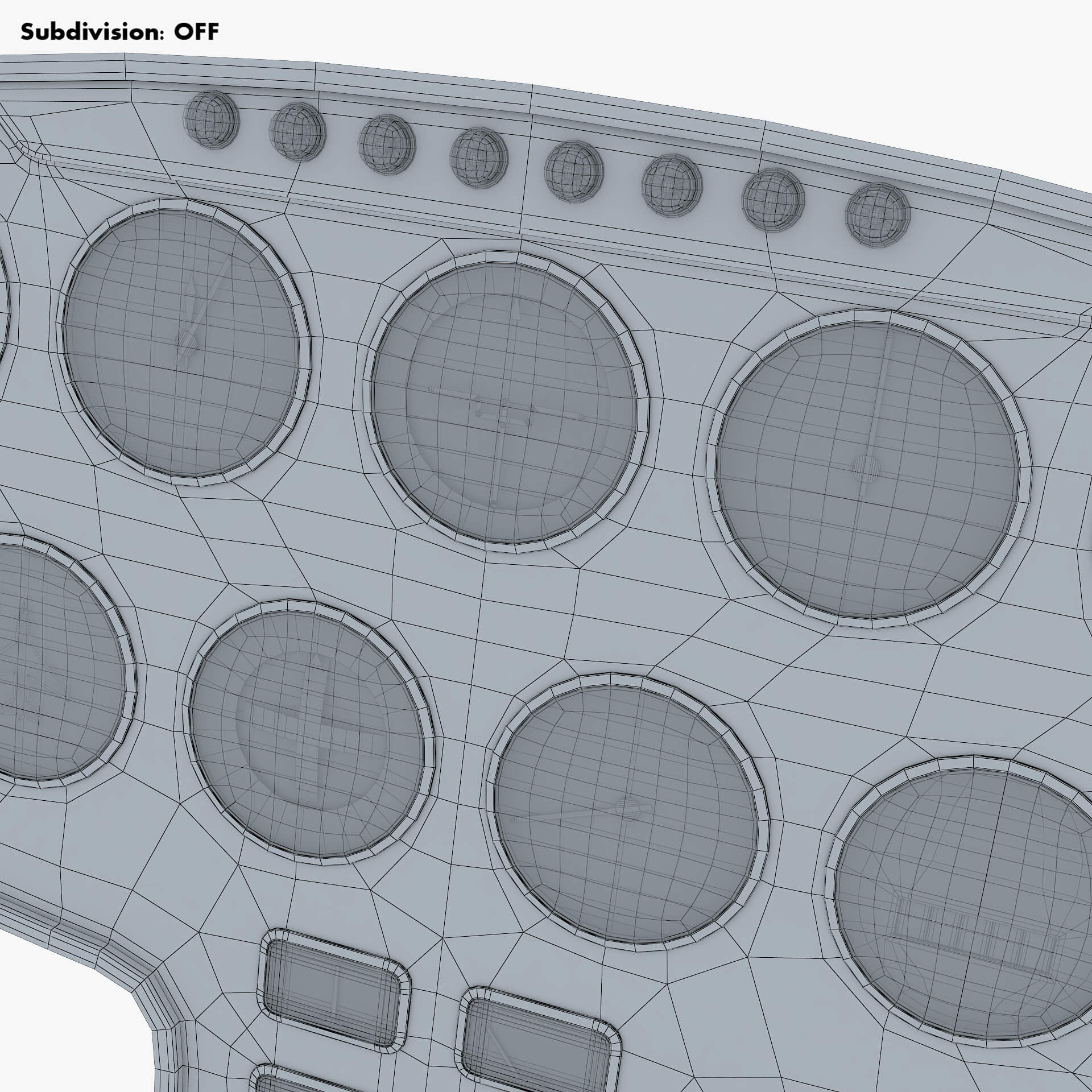 Aircraft Instrument Panel V 1 3D Model by Zurel