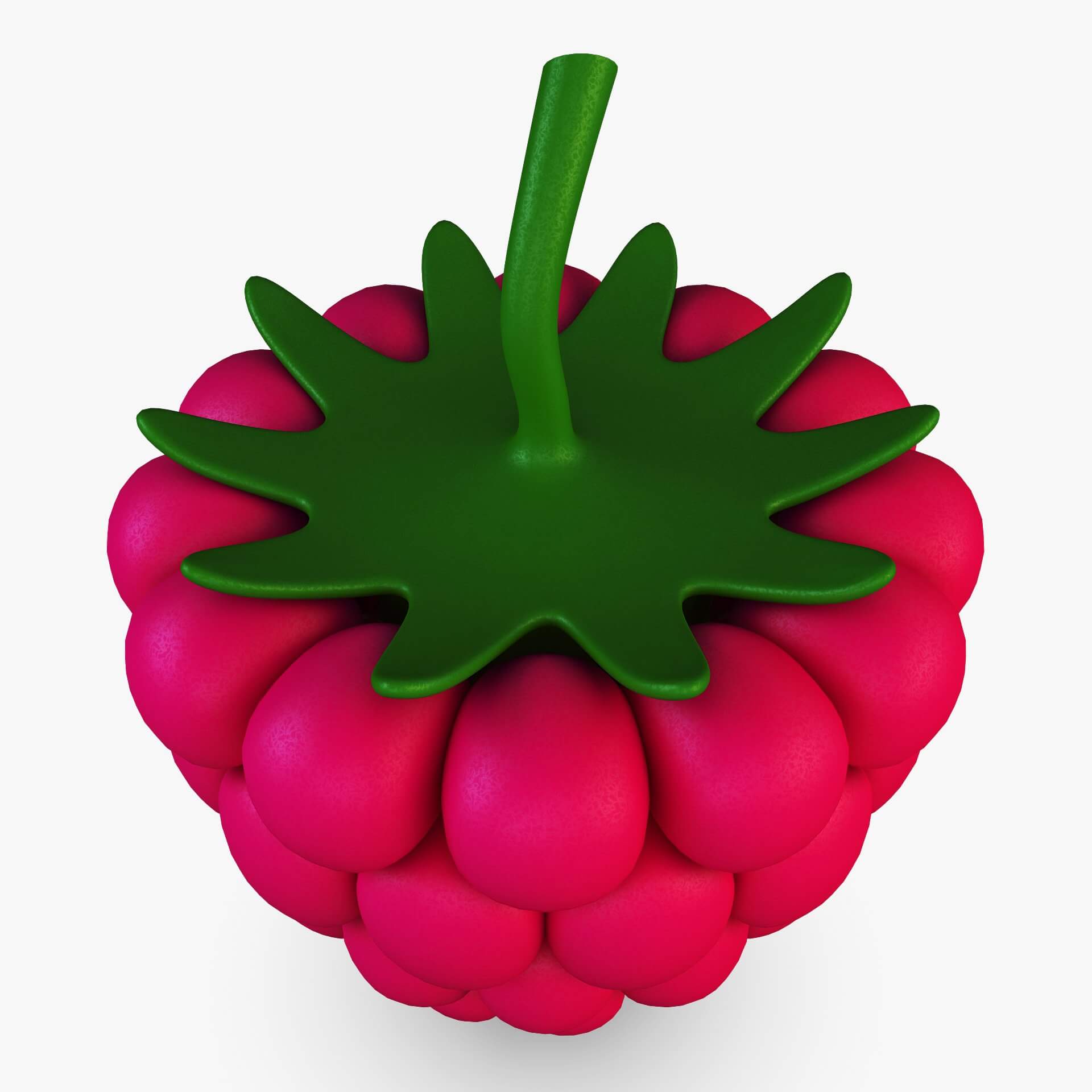 Cartoon Raspberry V 2 - 3D Model by Zurel