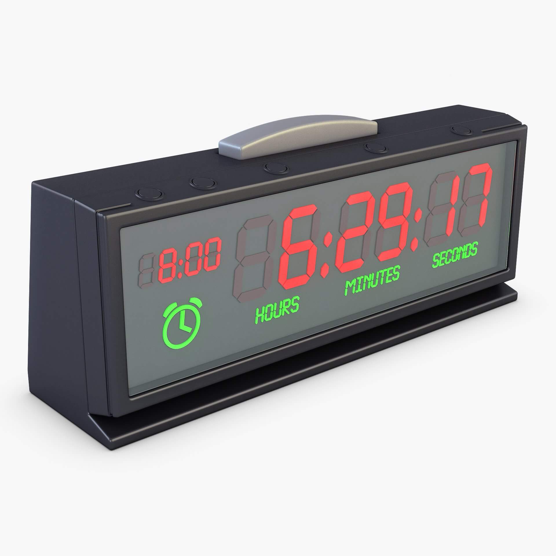 Digital Clock V 1 - 3D Model by Zurel