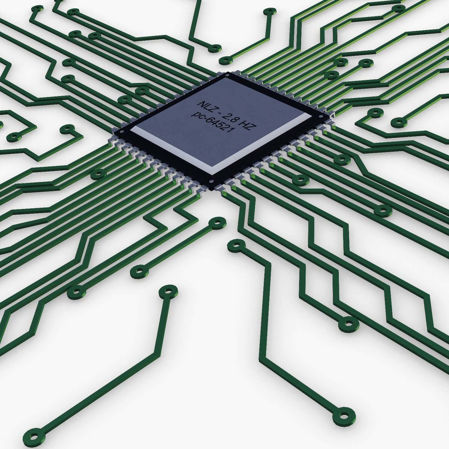 Electronic Circuit V 4 - 3D Model by Zurel