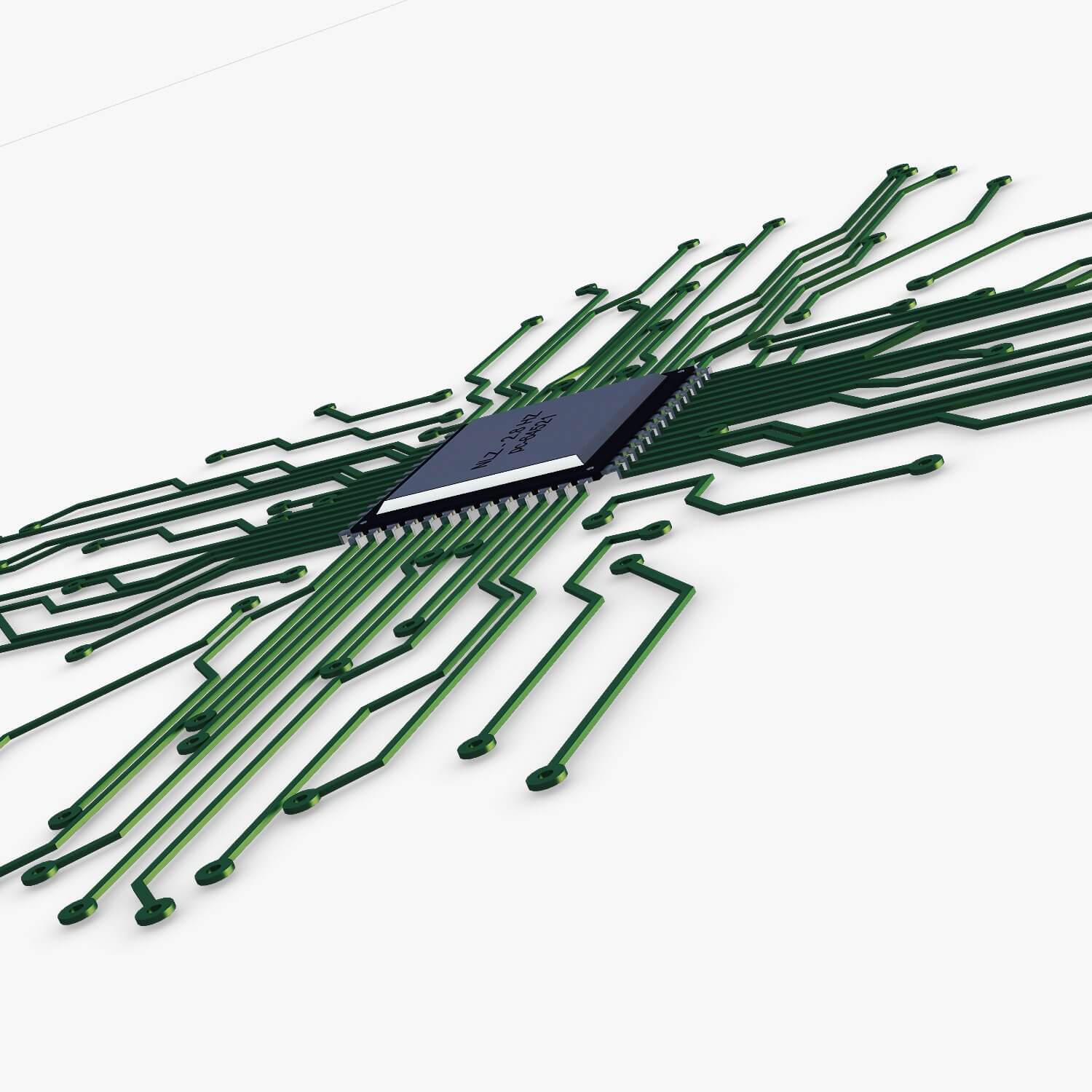Electronic Circuit V 4 - 3D Model by Zurel
