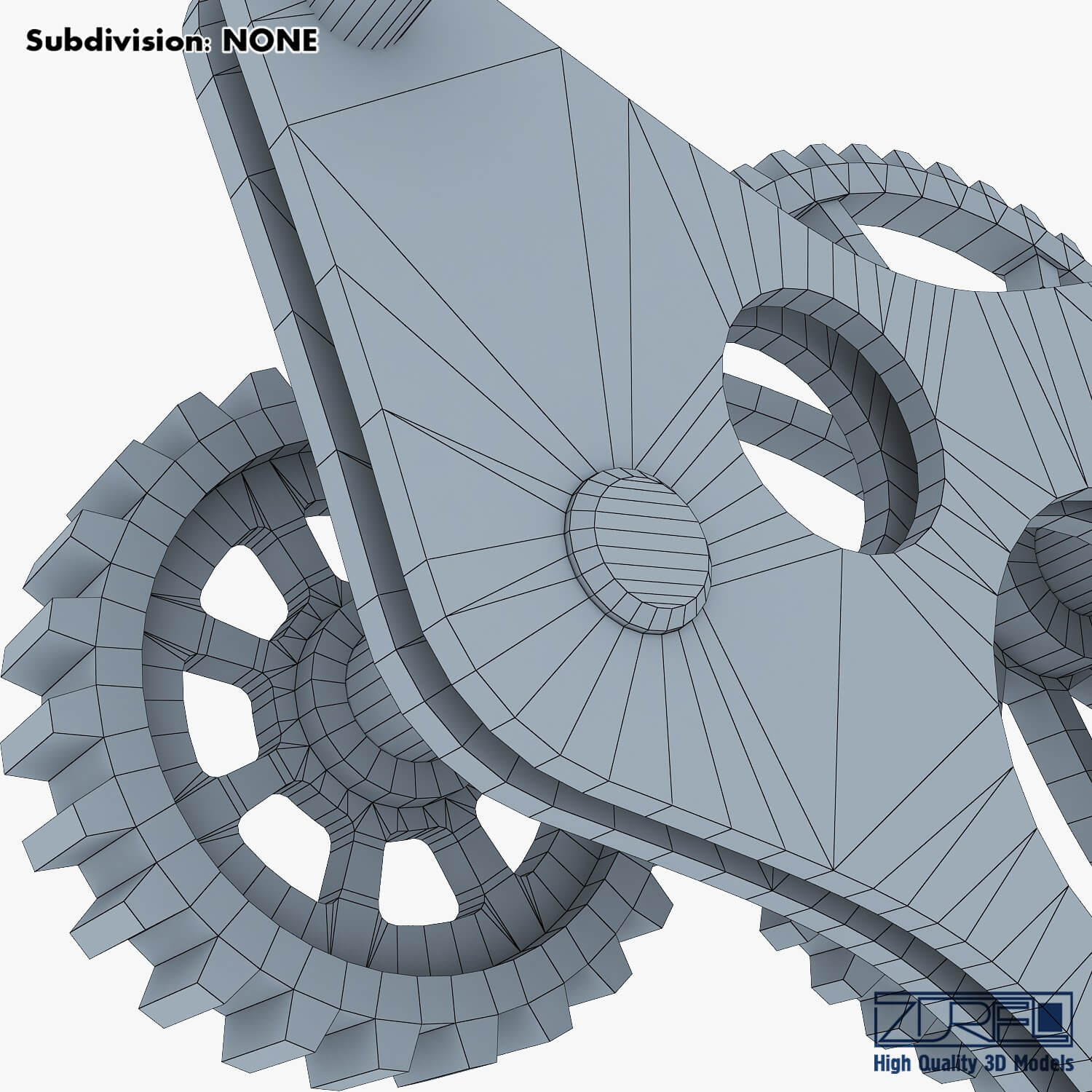 Gear Mechanism V 4 - 3D Model by Zurel