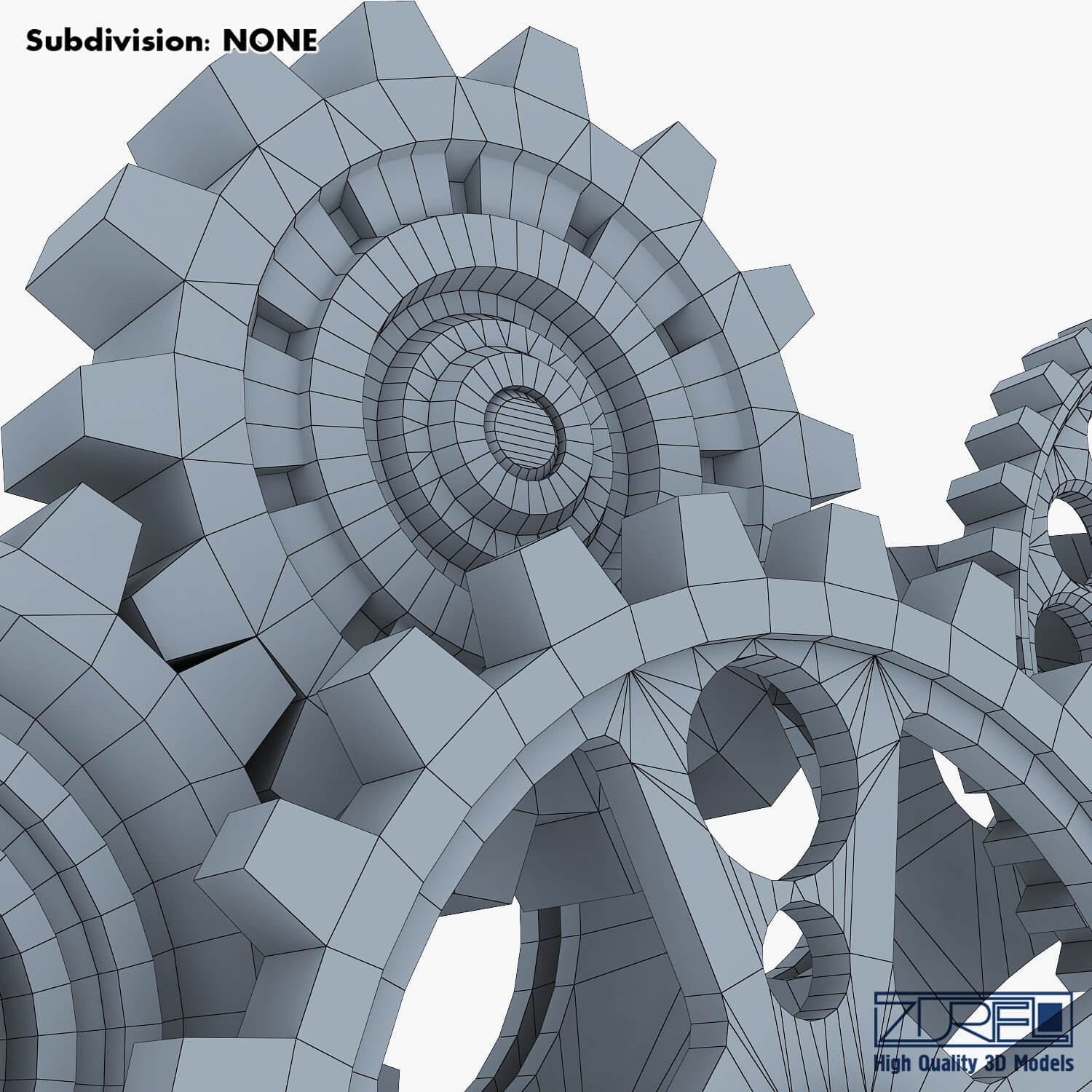 Gear Mechanism V 6 - 3D Model by Zurel