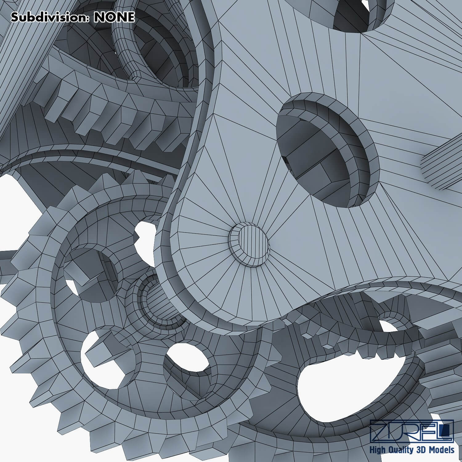 Gear Mechanism V 8 - 3D Model by Zurel