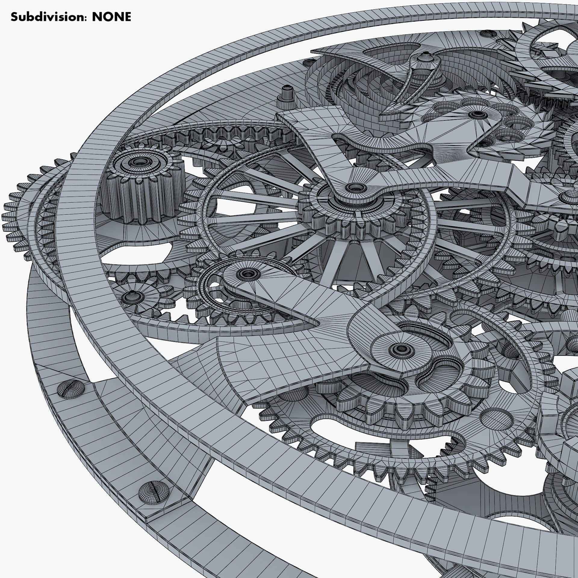 Gear Mechanism V 8 - 3D Model by Zurel