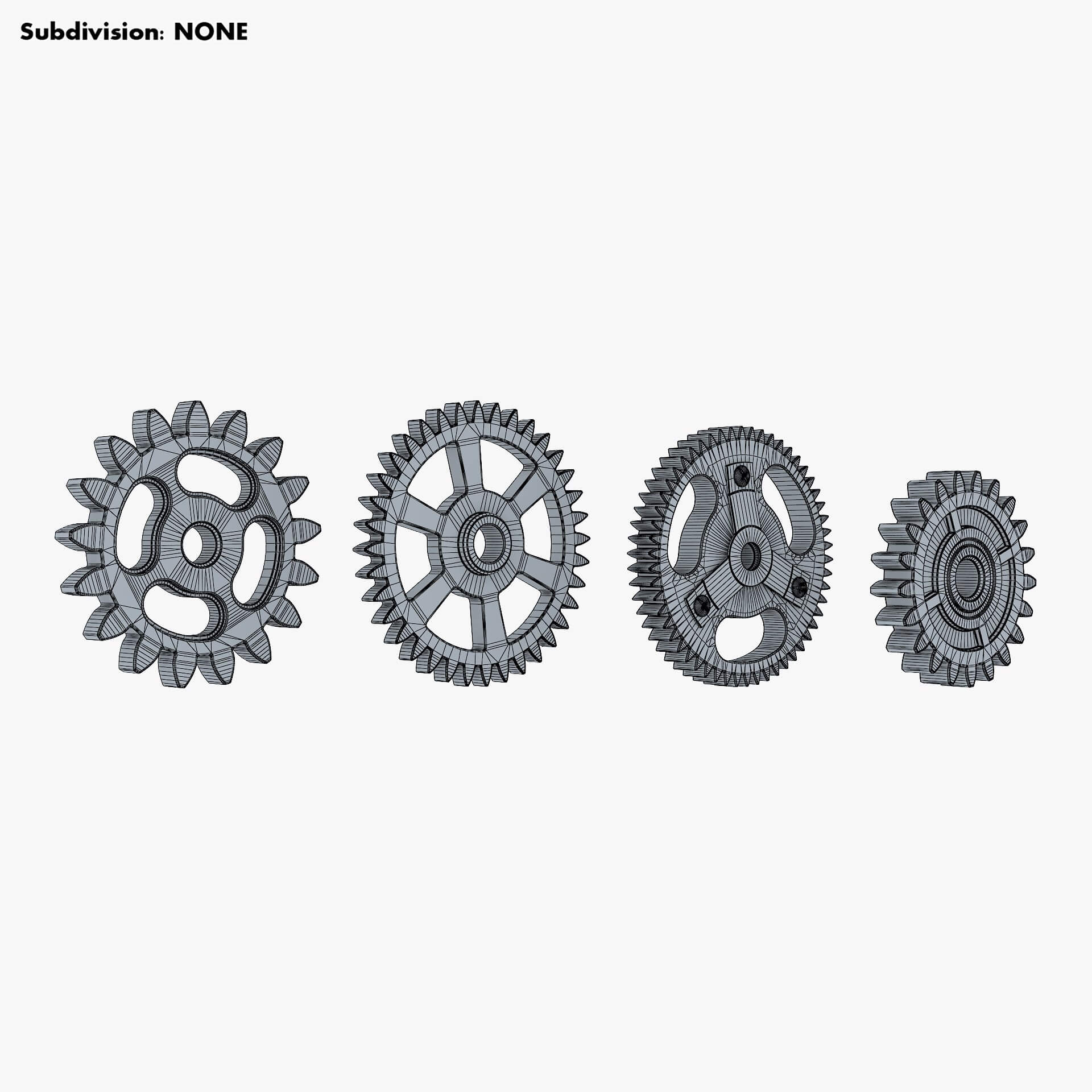 Gears Set V 3 3D Model by Zurel