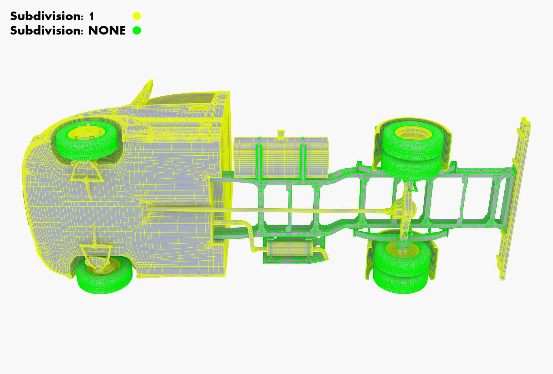 Generic Truck Chassis Frame M 2 - 3D Model by Zurel