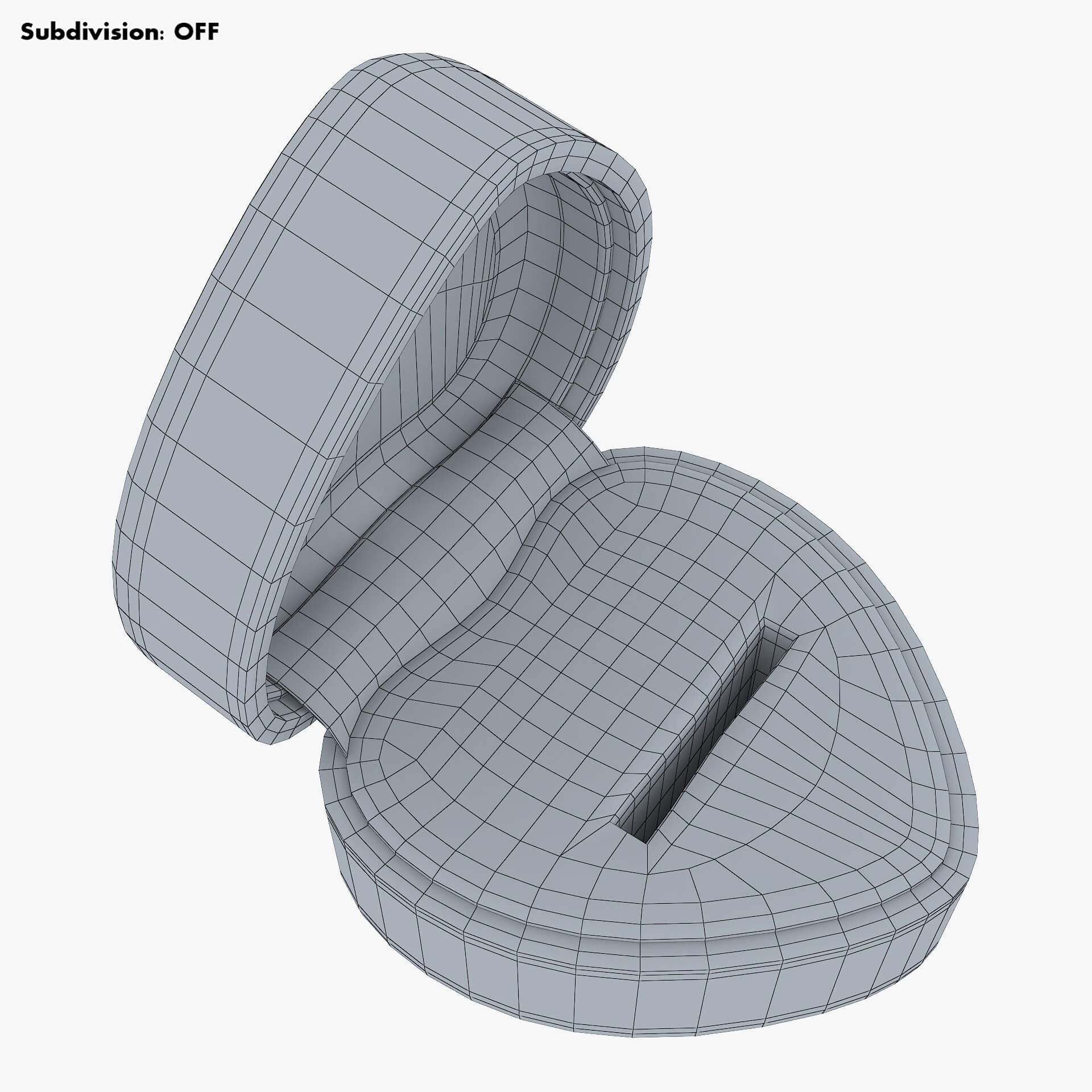 Heart Shape Ring Box Red V 1 - 3D Model by Zurel