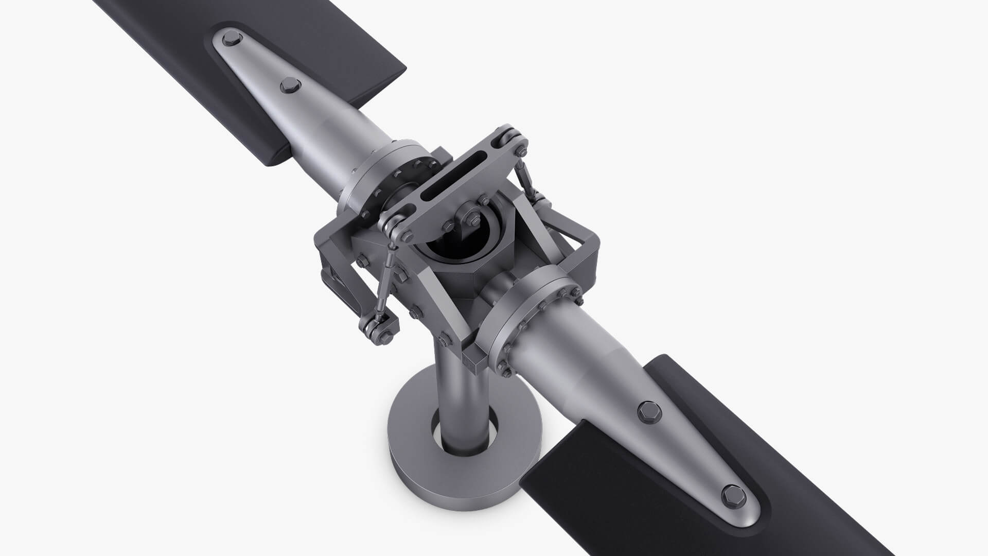 Render Rotor Helicopter Main Rotor System V 1 - 3D Model by Zurel