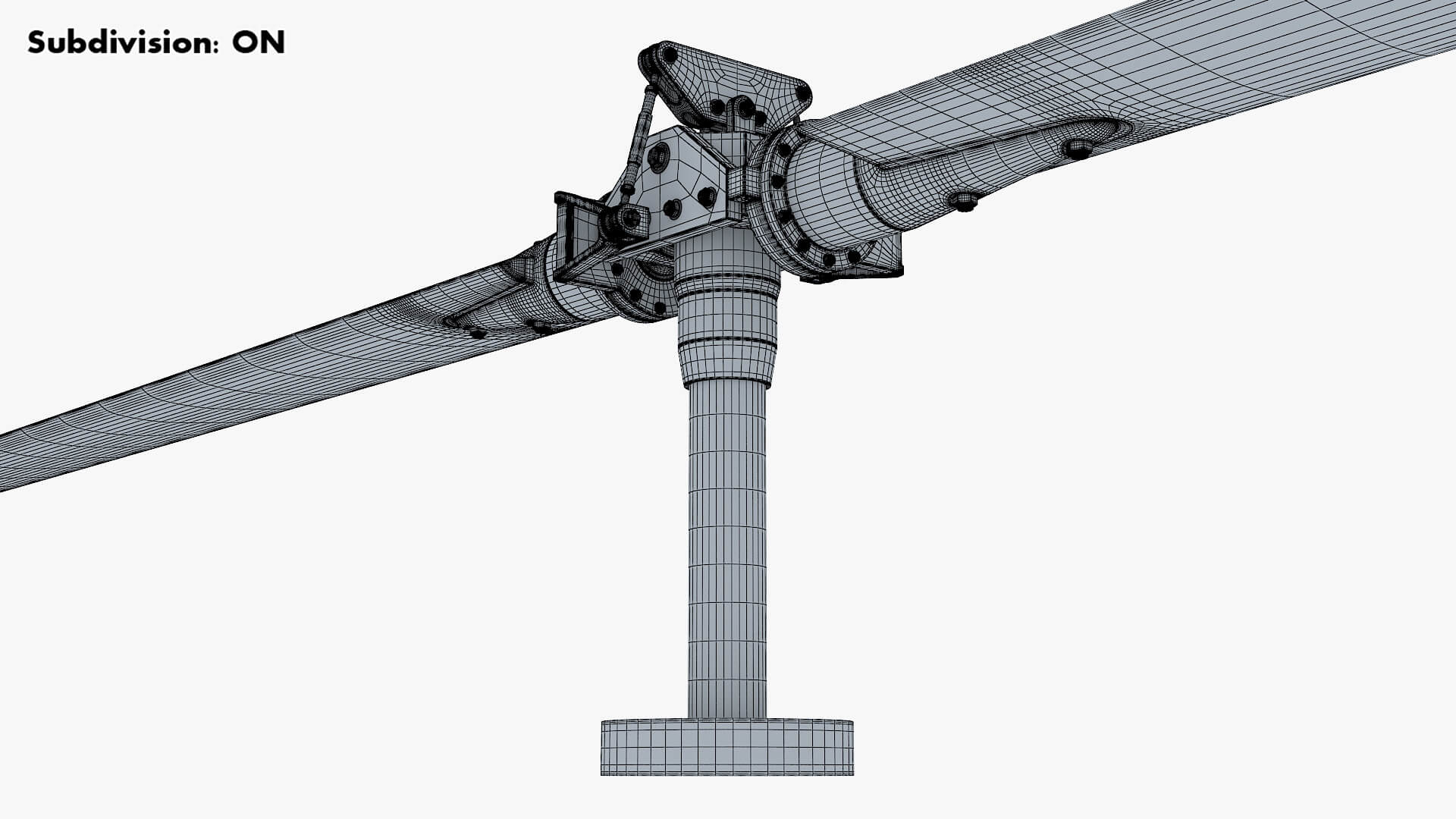 Render Rotor Helicopter Main Rotor System V 1 - 3D Model by Zurel