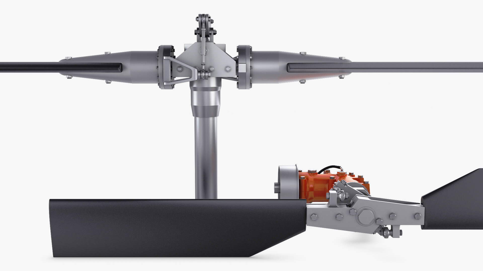 Helicopter Rotor System V 1 3D Model by Zurel