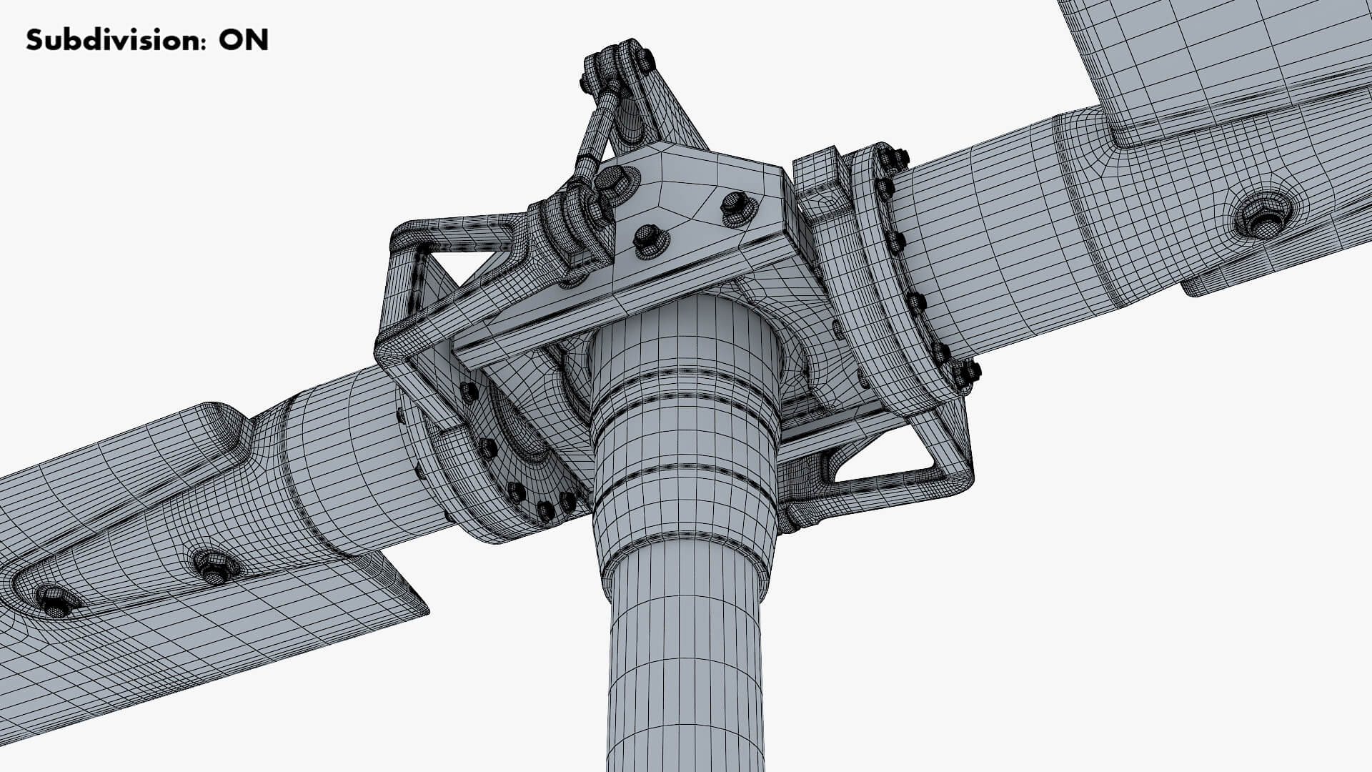 Render Rotor Helicopter Rotor System V 1 - 3D Model by Zurel