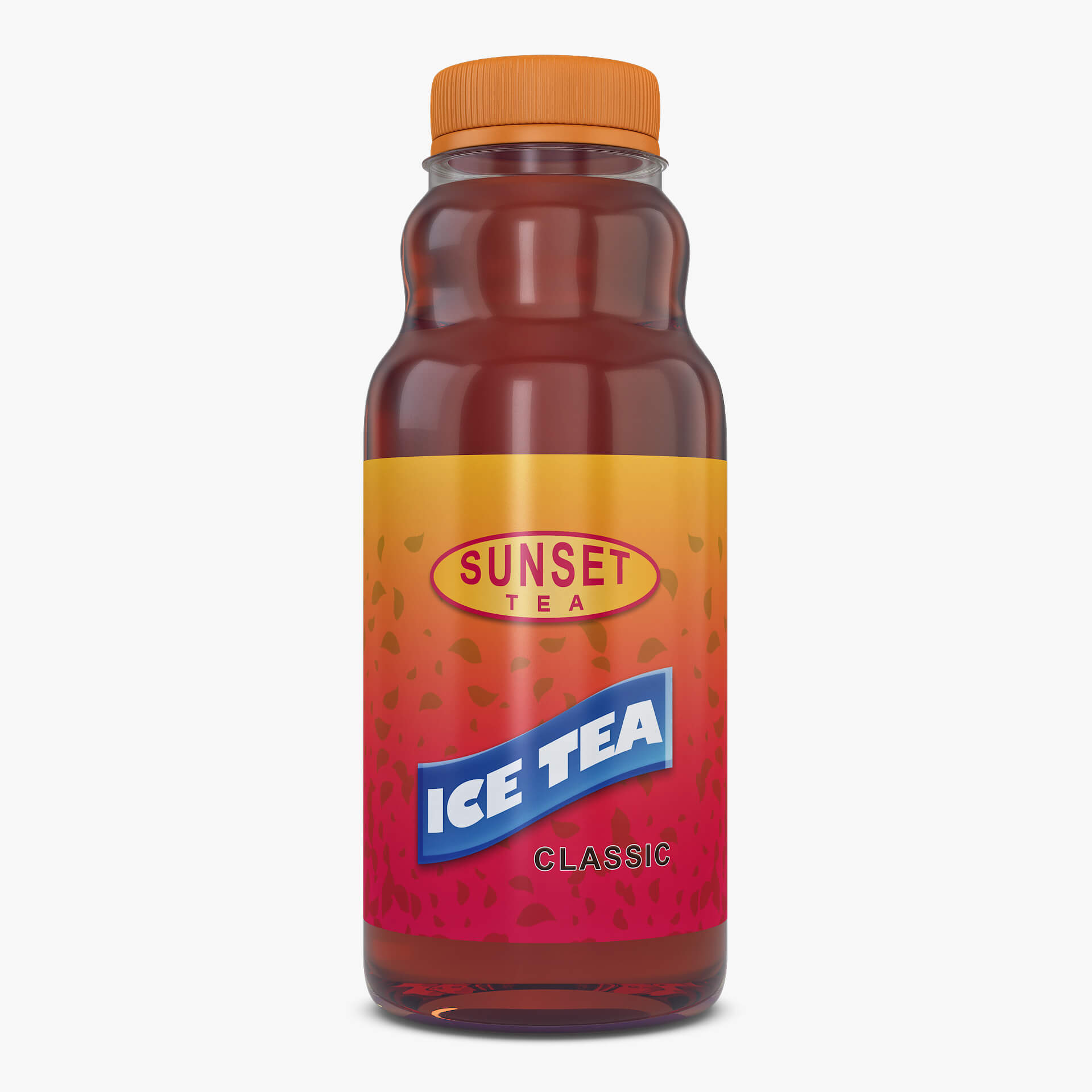 Ice Tea Botle Ice Tea Classic Bottle 450ml Simple M 1 - 3D Model by Zurel
