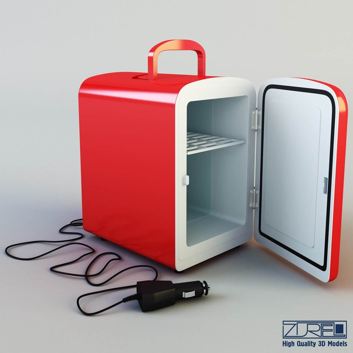 Mini Fridge 3D Model by Zurel