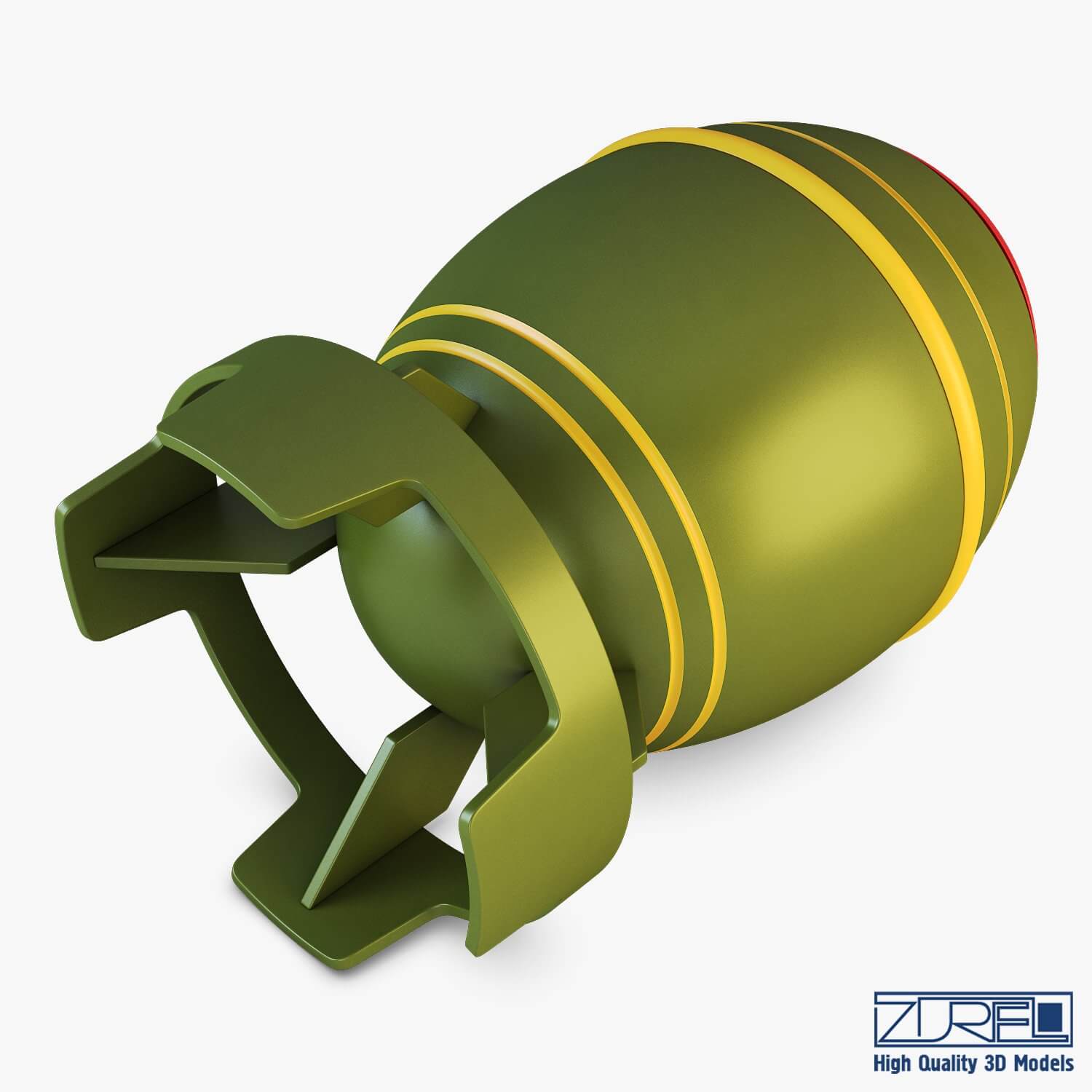 Nuclear Bomb V 1 3D Model by Zurel