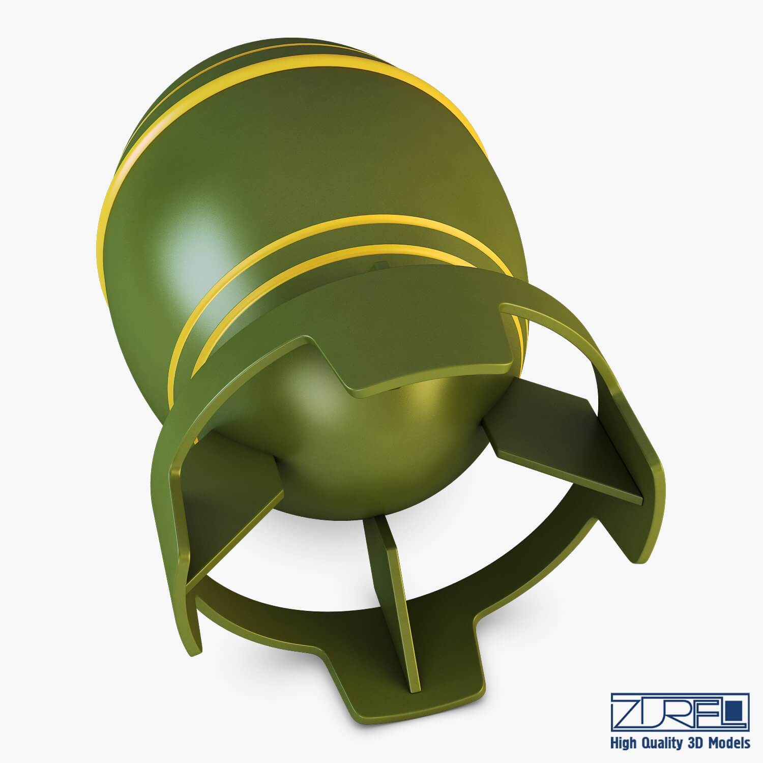 Nuclear Bomb V 1 3D Model by Zurel