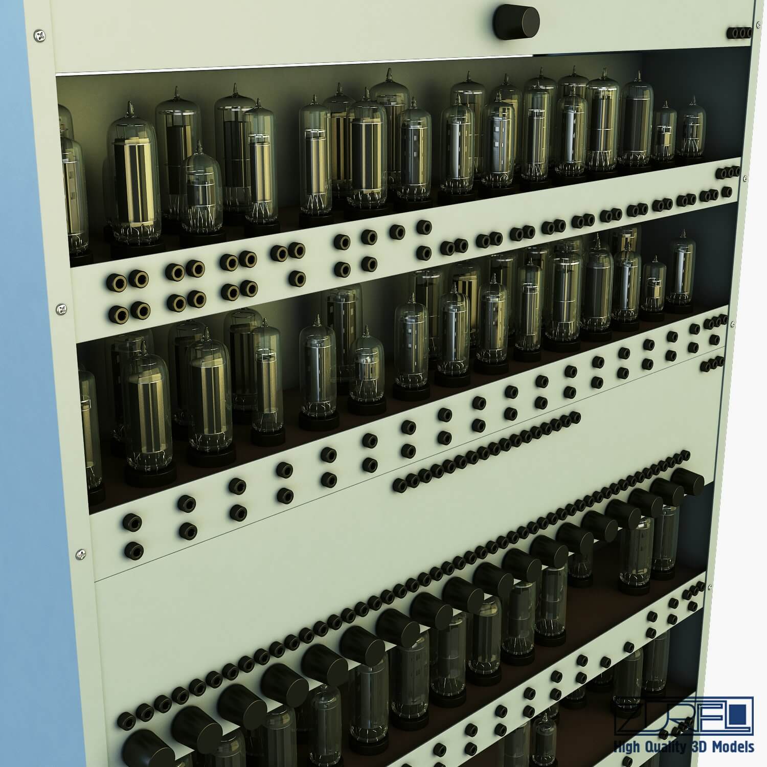 Vacuum Tube Computer V 1 3D Model by Zurel