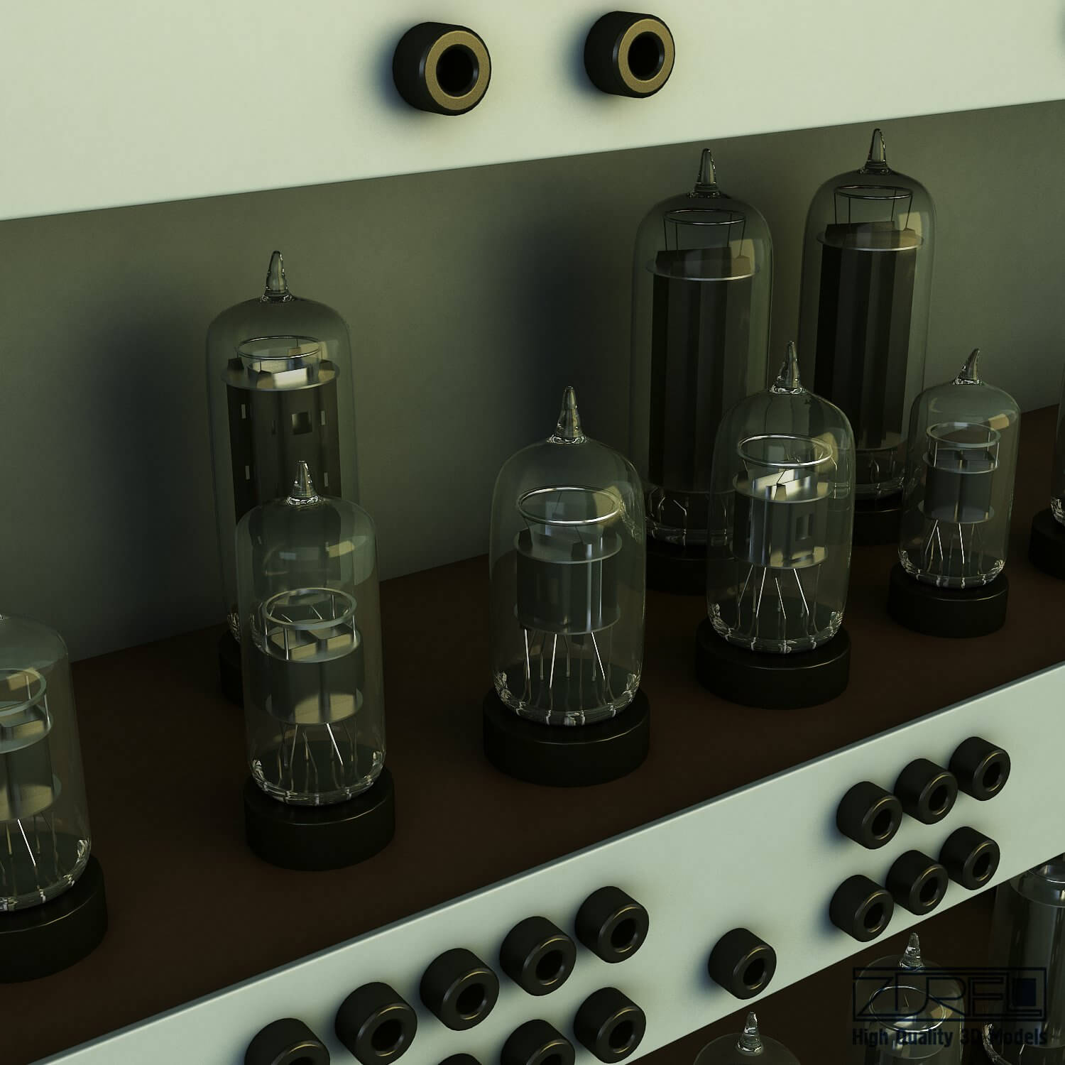 Vacuum Tube Computer V 1 3D Model by Zurel