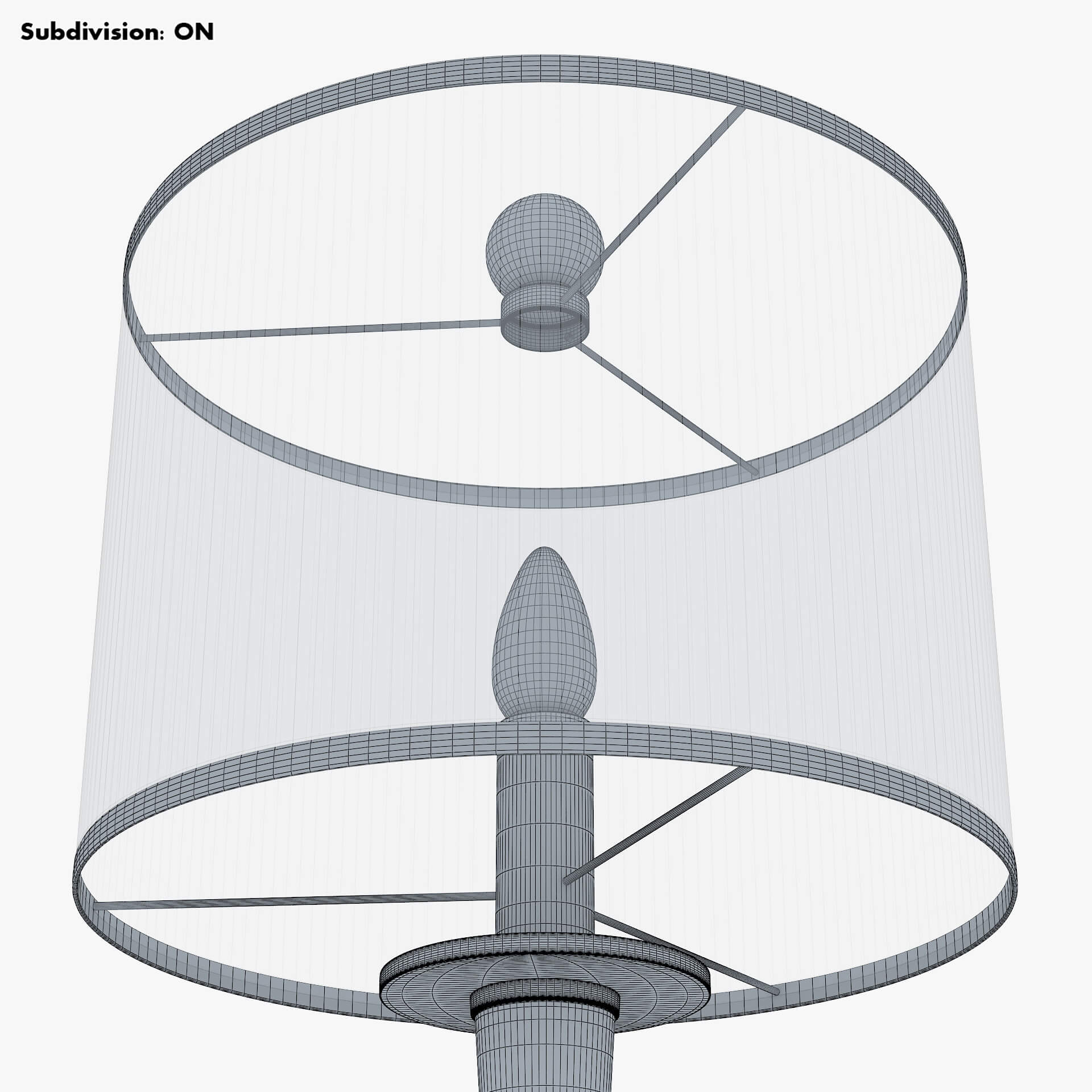 Vanity Floor Lamp 3D Model by Zurel