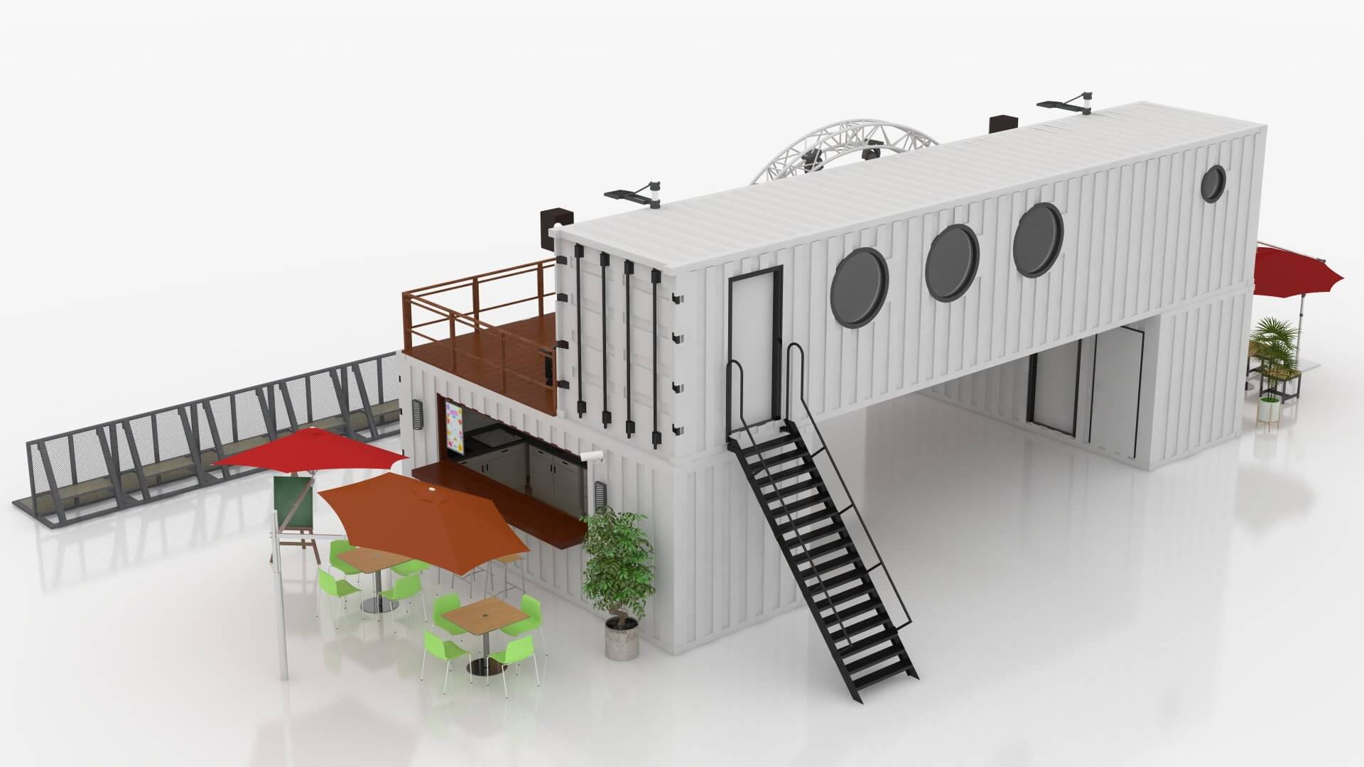 Container Scene Theater 3D Model by zyed