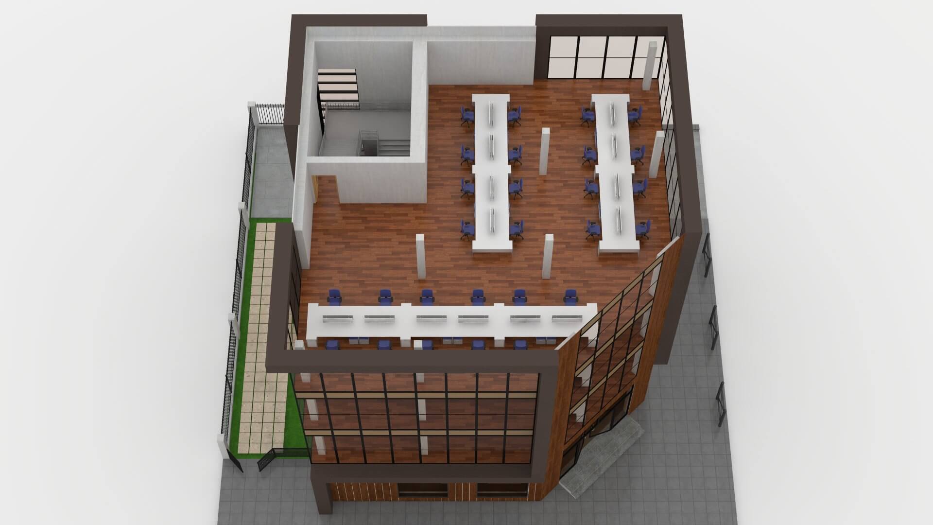 3d Office Building Blueprints